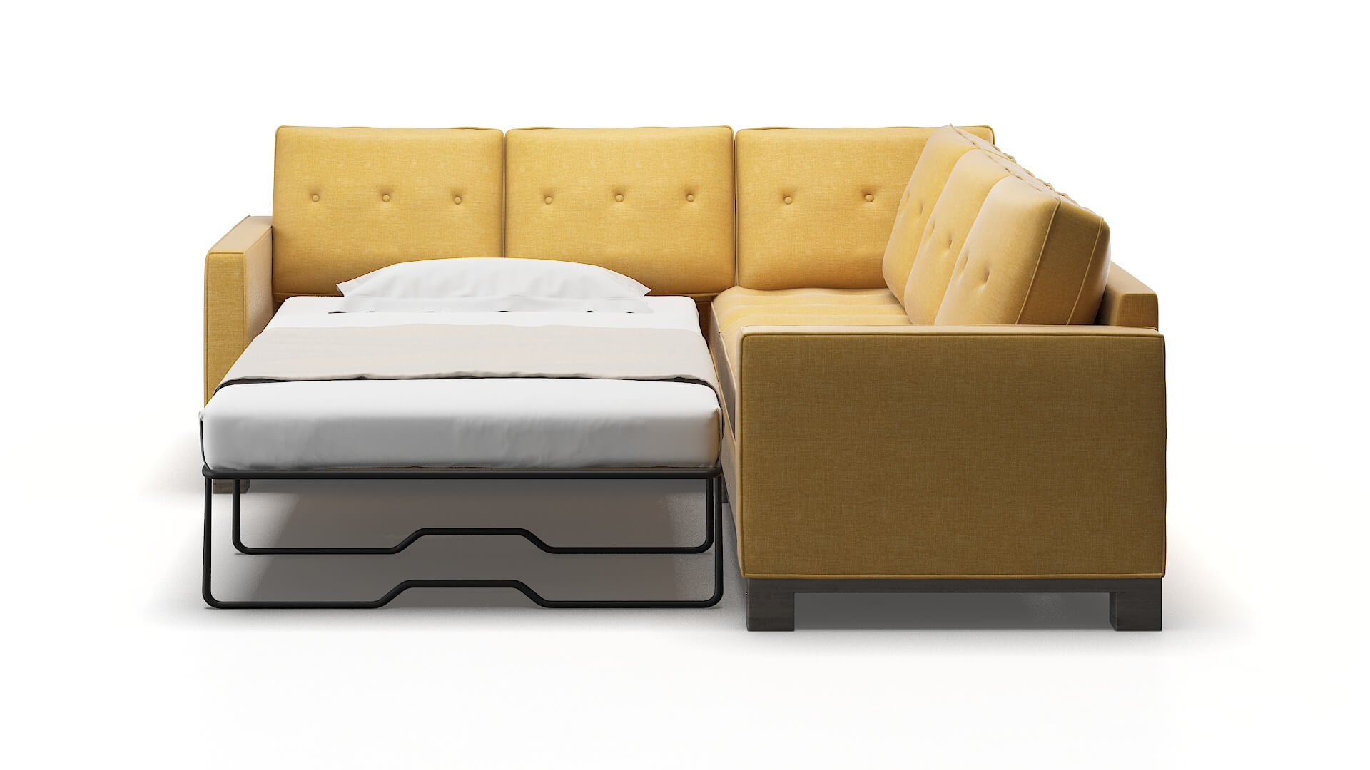 Syros Insight Citronella Sectional Sleeper Espresso legs 1
