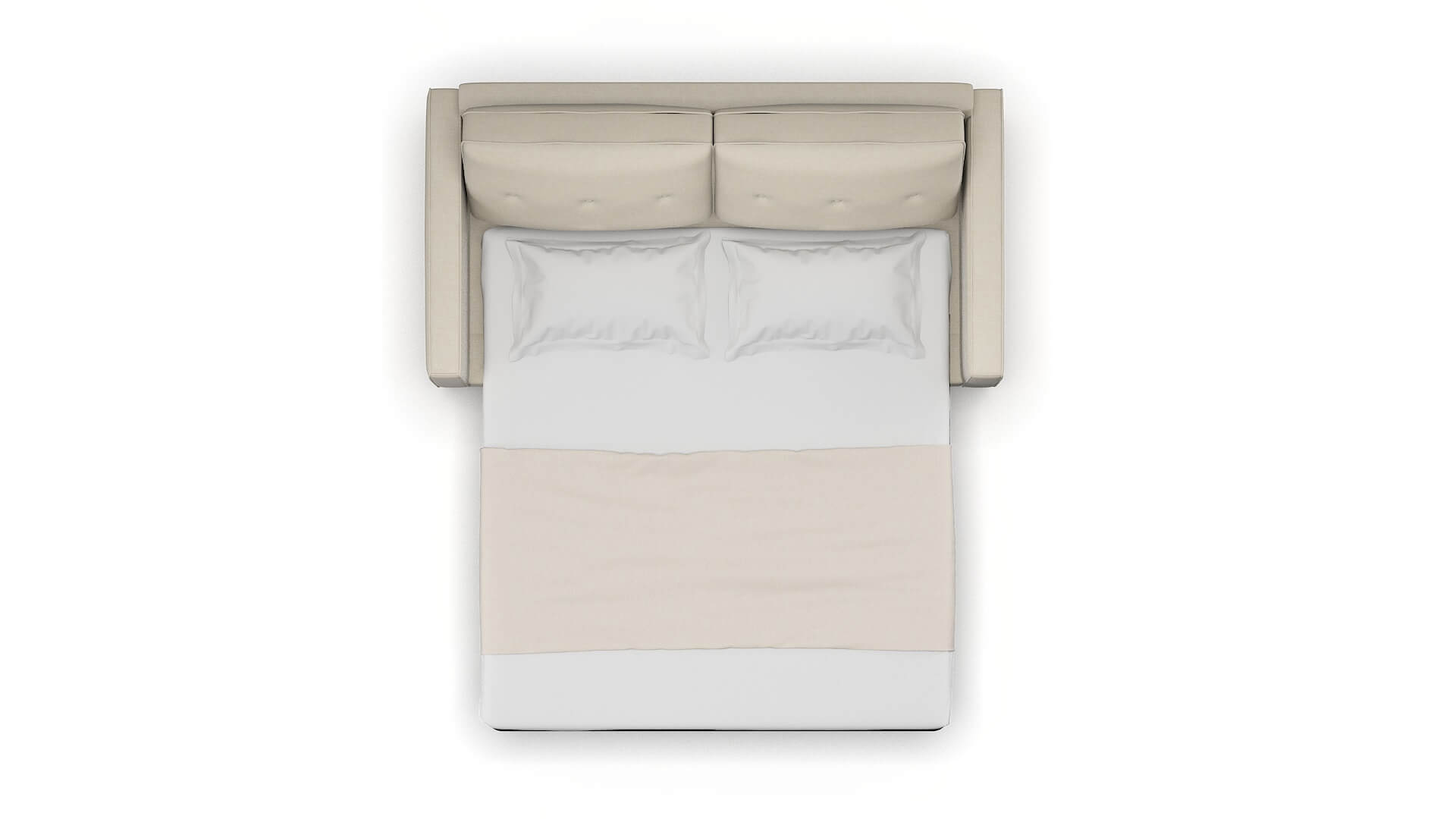 Syros Keylargo Almond Sofa Sleeper Espresso legs 3