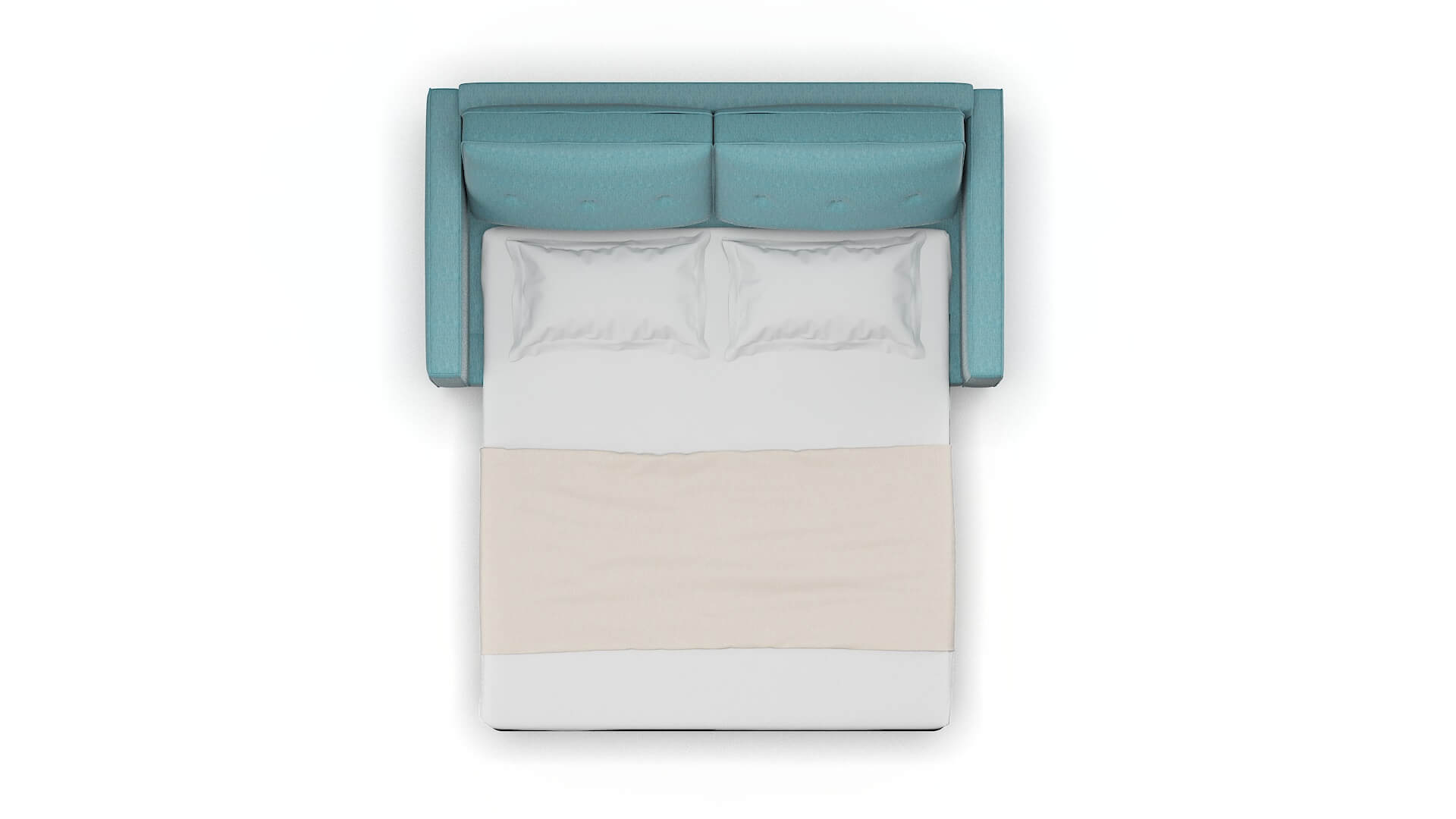 Syros Lana Peacock Sofa Sleeper Espresso legs 3