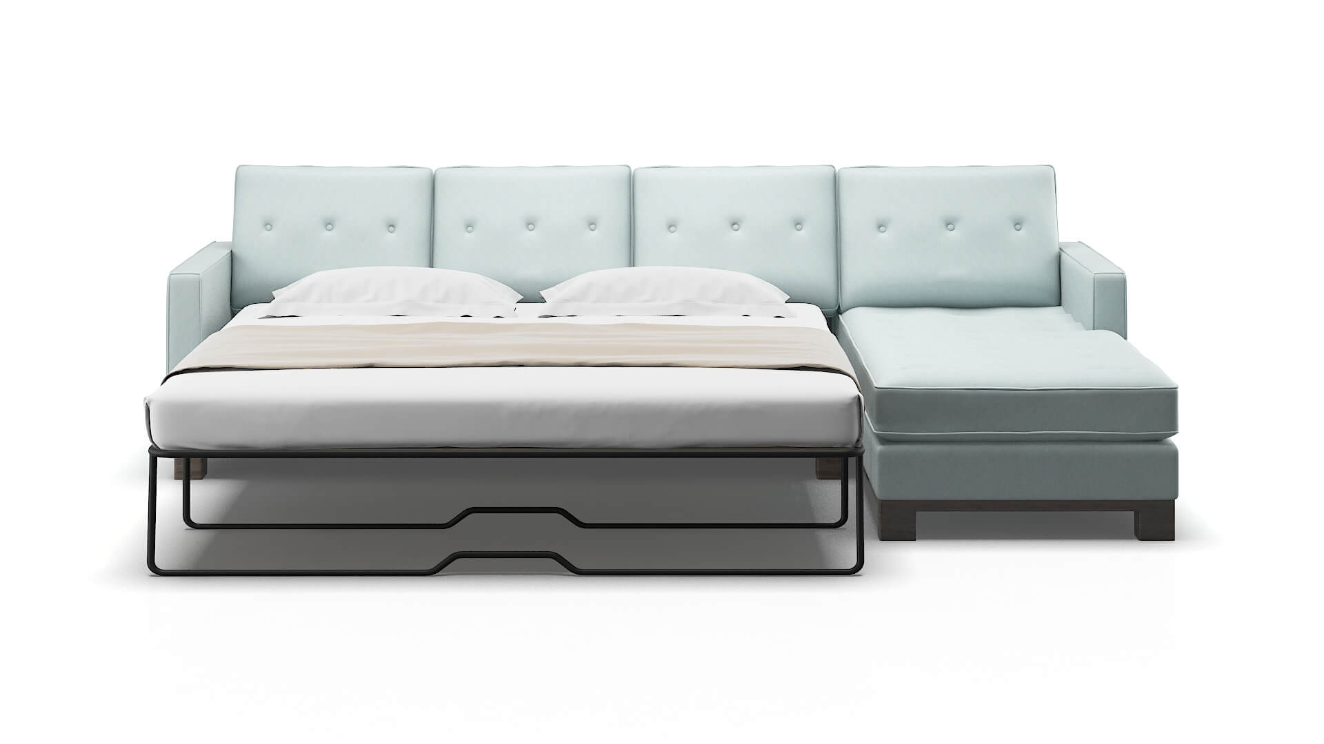 Syros Leslie Robins_egg Panel Sleeper Espresso legs 1