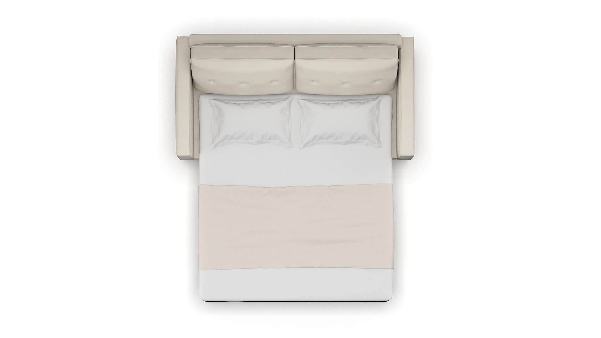 Syros Malibu Linen Sofa Sleeper Espresso legs 3