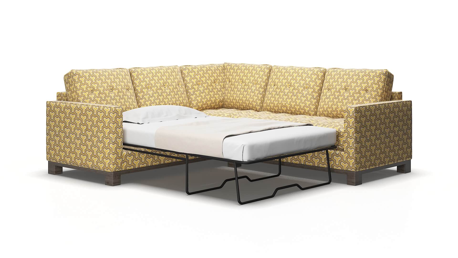 Syros Merci dijon Sectional sleeper Espresso Legs  2