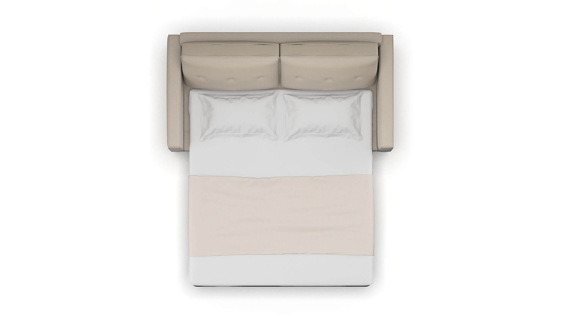 Syros Naples Almond Sofa Sleeper Espresso legs 3