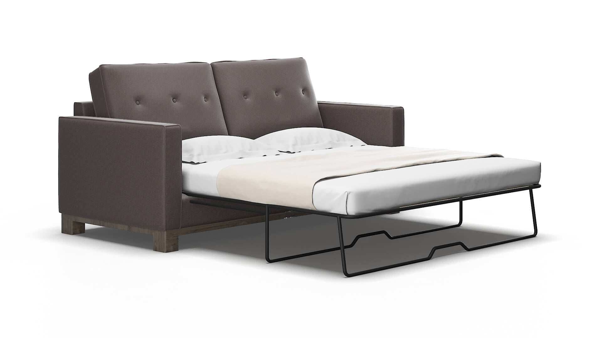 Syros Oscar Chocolate Sofa Sleeper Espresso legs 2