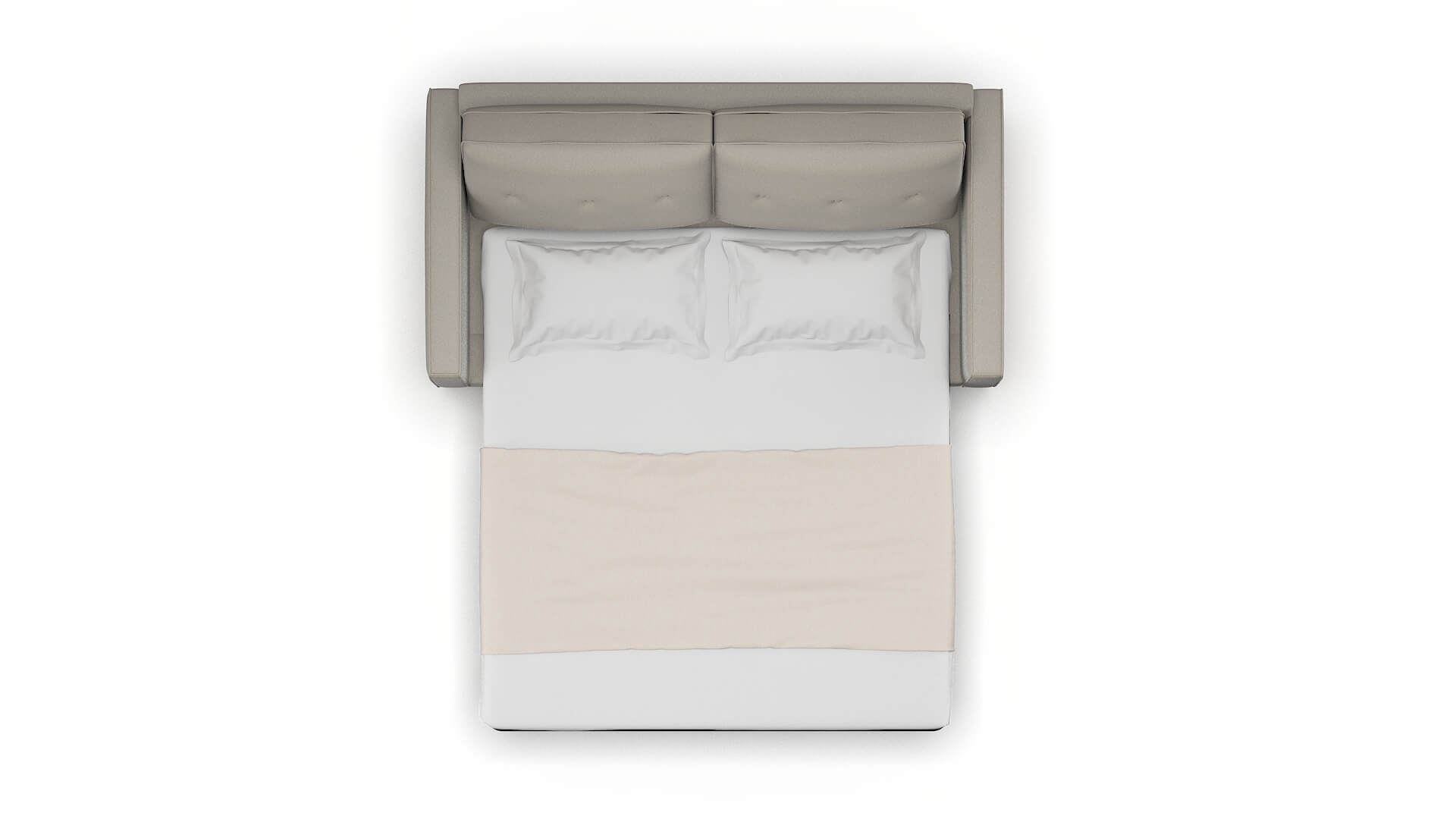 Syros Oscar Silver Sofa Sleeper Espresso legs 3