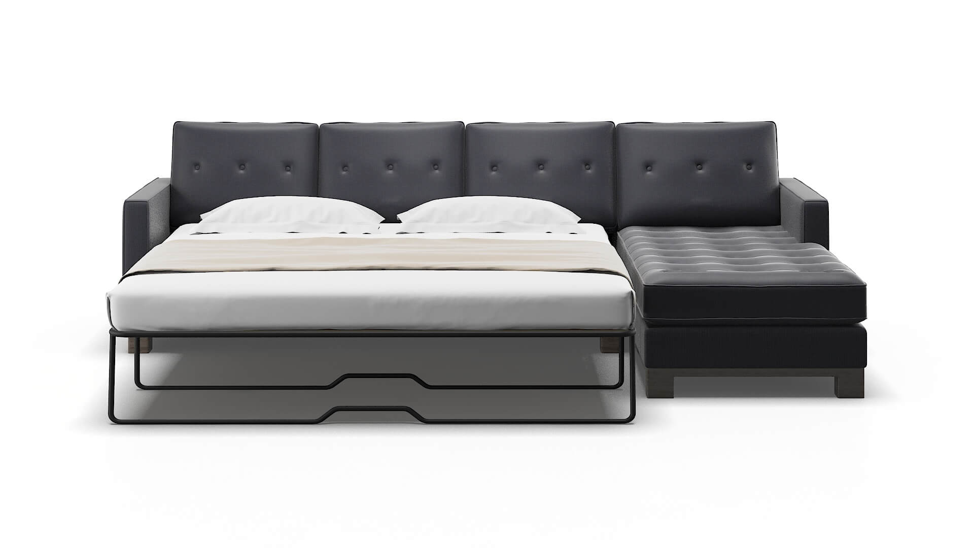 Syros Parker Midnight Panel Sleeper Espresso legs 1