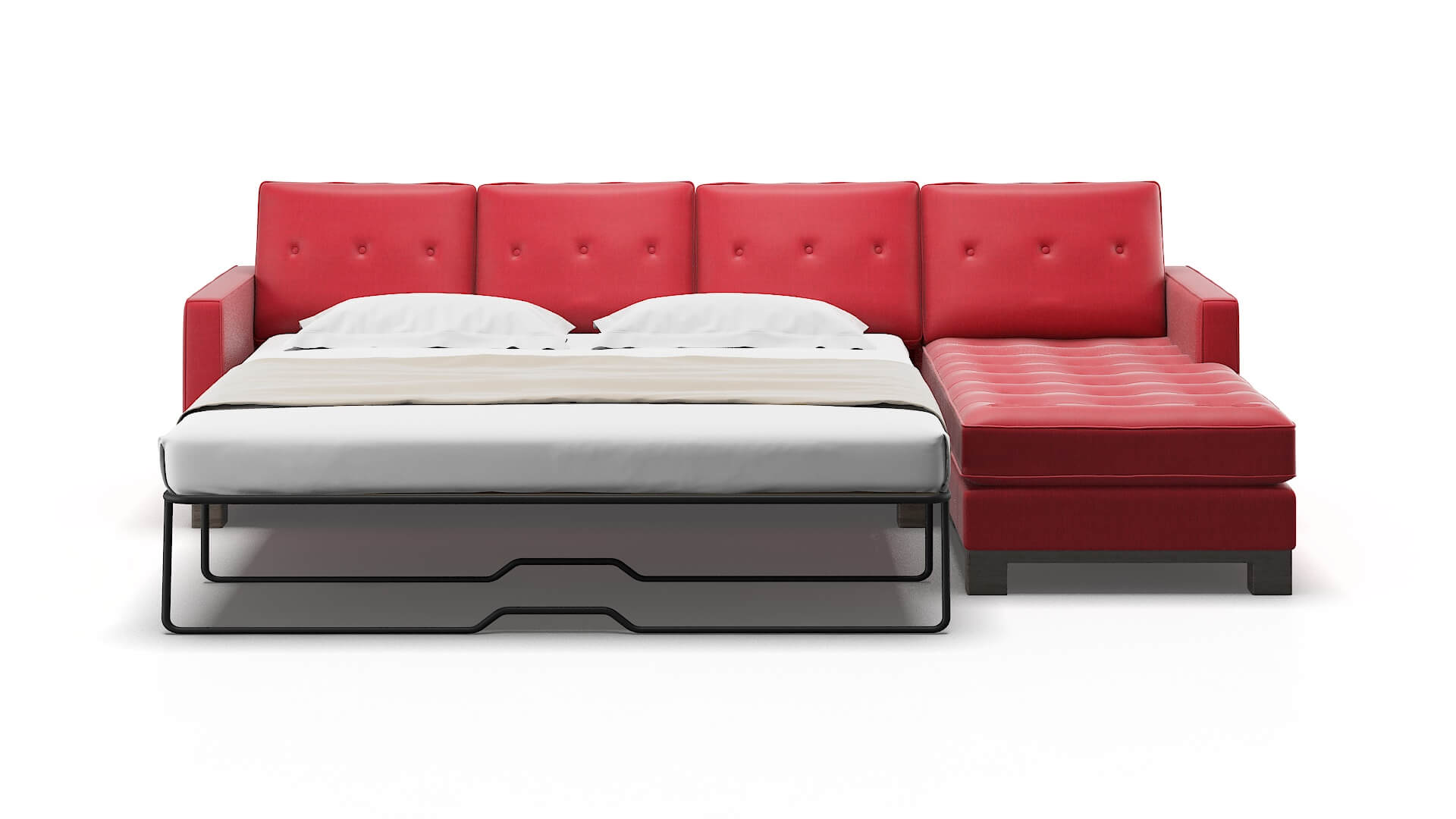 Syros Pauline Ruby Panel Sleeper Espresso legs 1