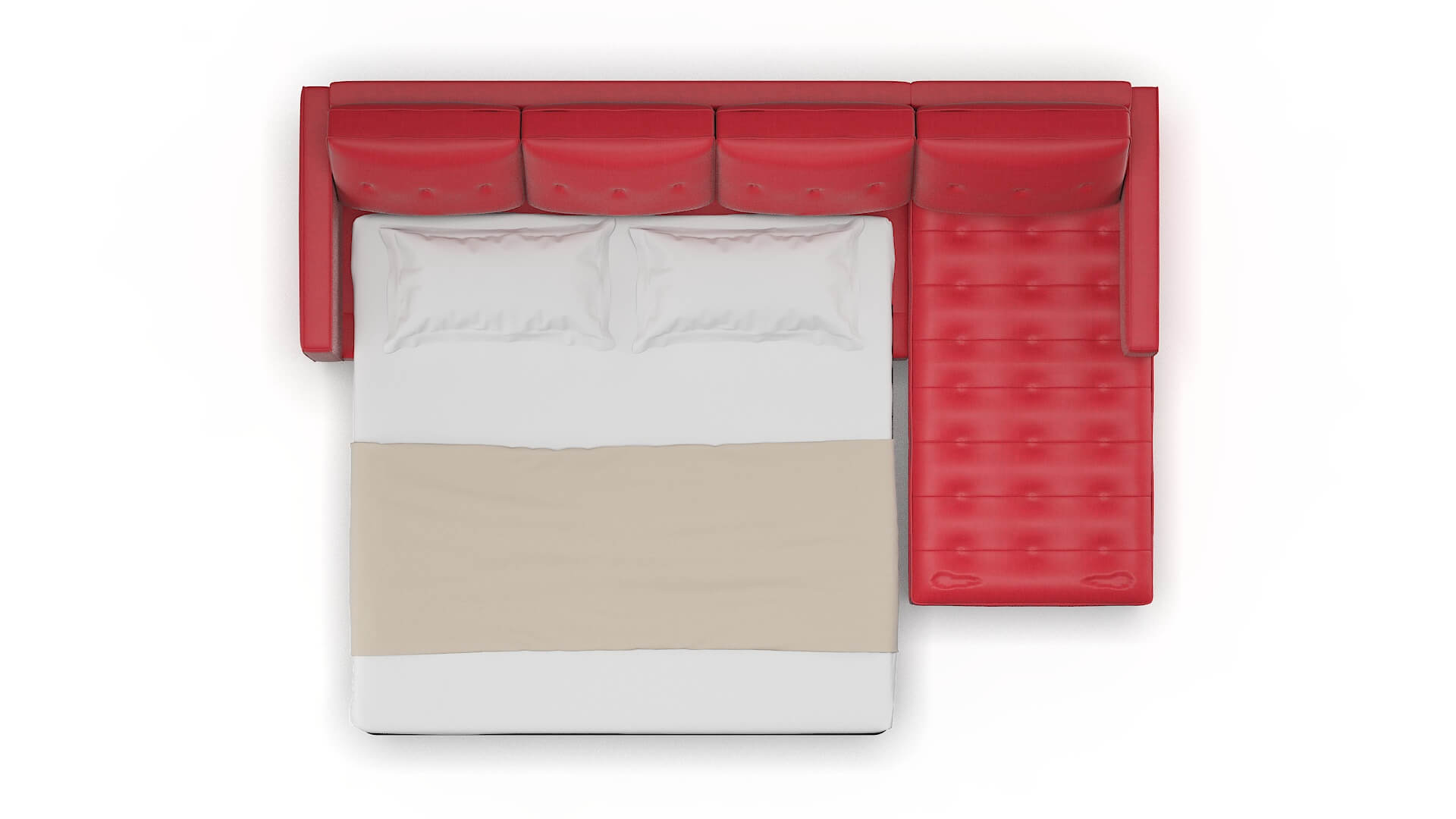 Syros Pauline Ruby Panel Sleeper Espresso legs 3