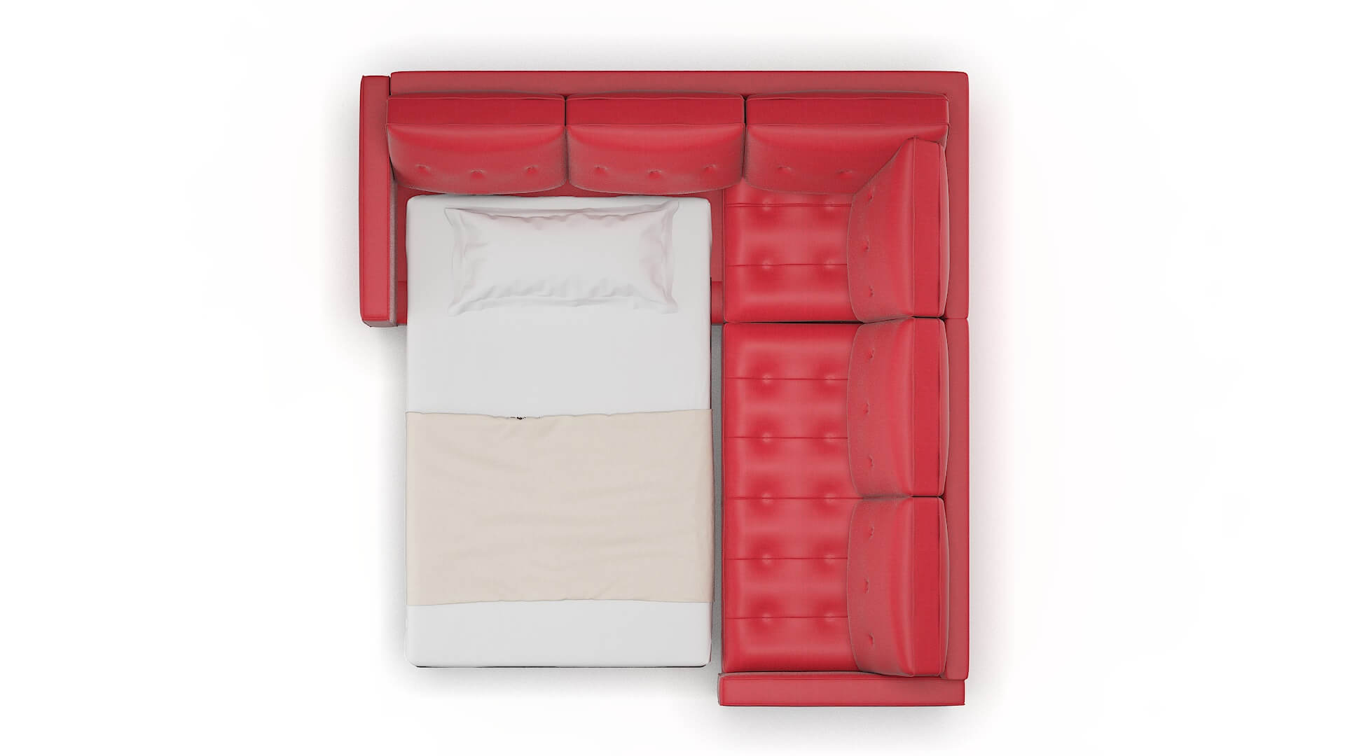 Syros Pauline Ruby Sectional Sleeper Espresso legs 3