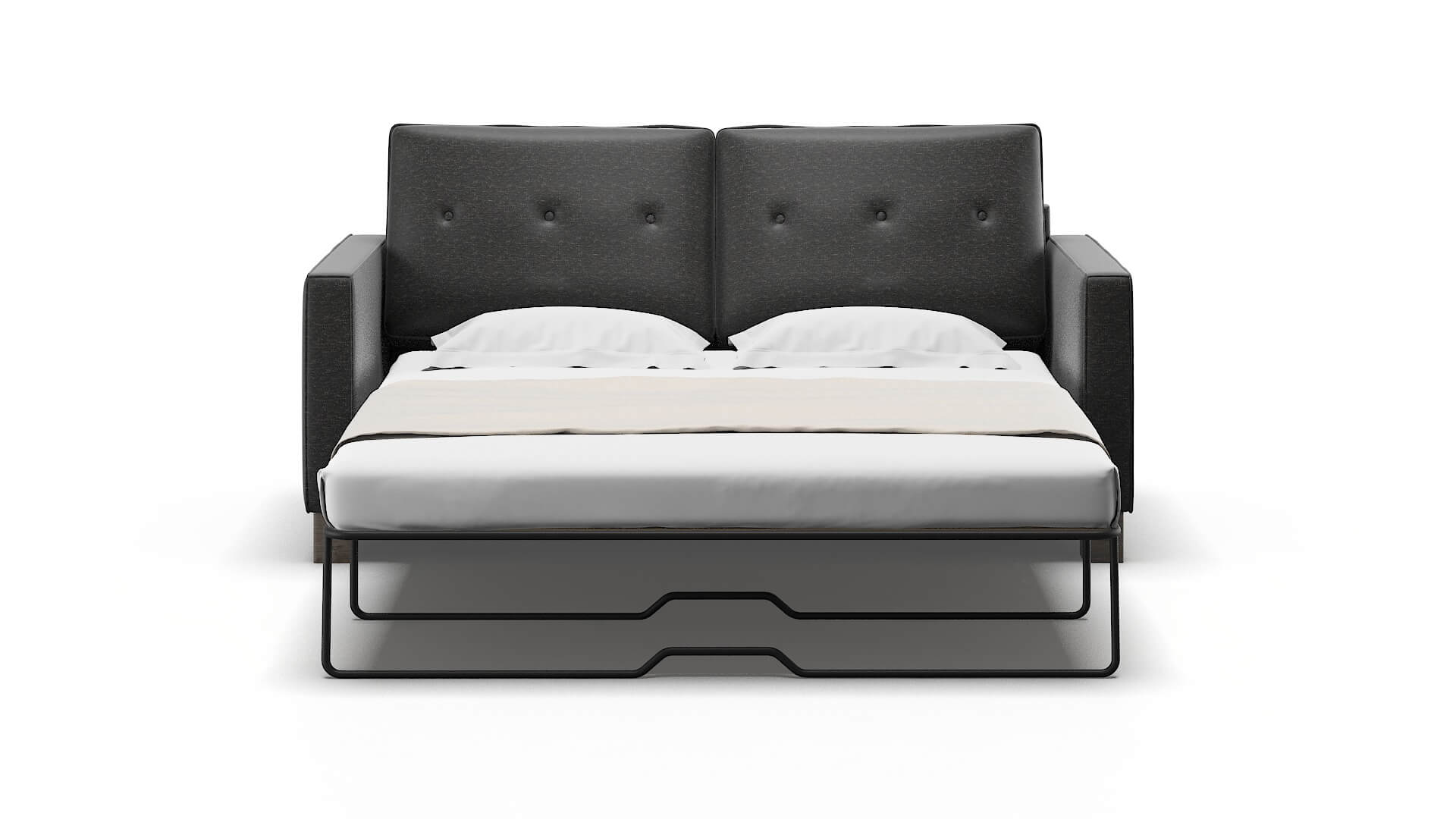 Syros Phoenix Charcoal Sofa Sleeper Espresso legs 1