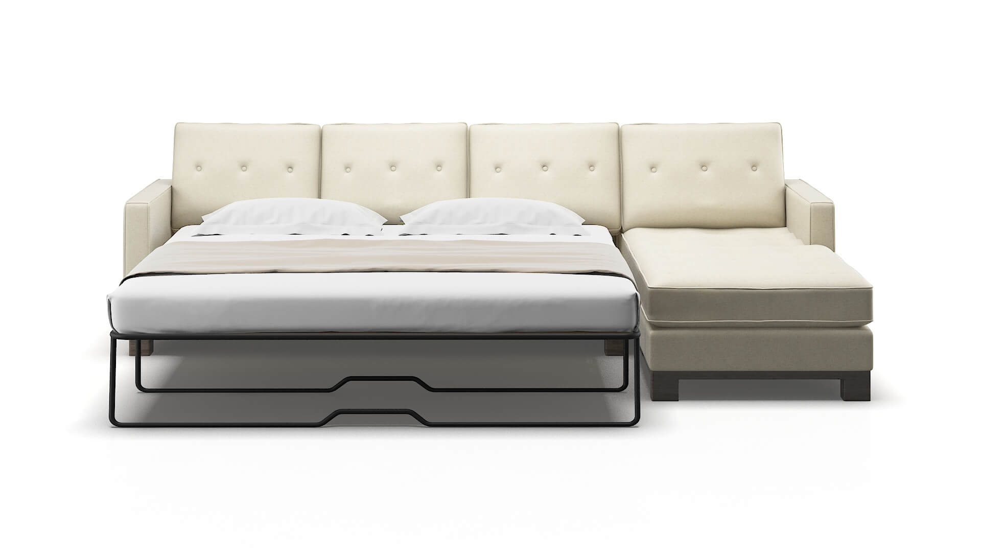 Syros Phoenix Ivory Panel Sleeper Espresso legs 1