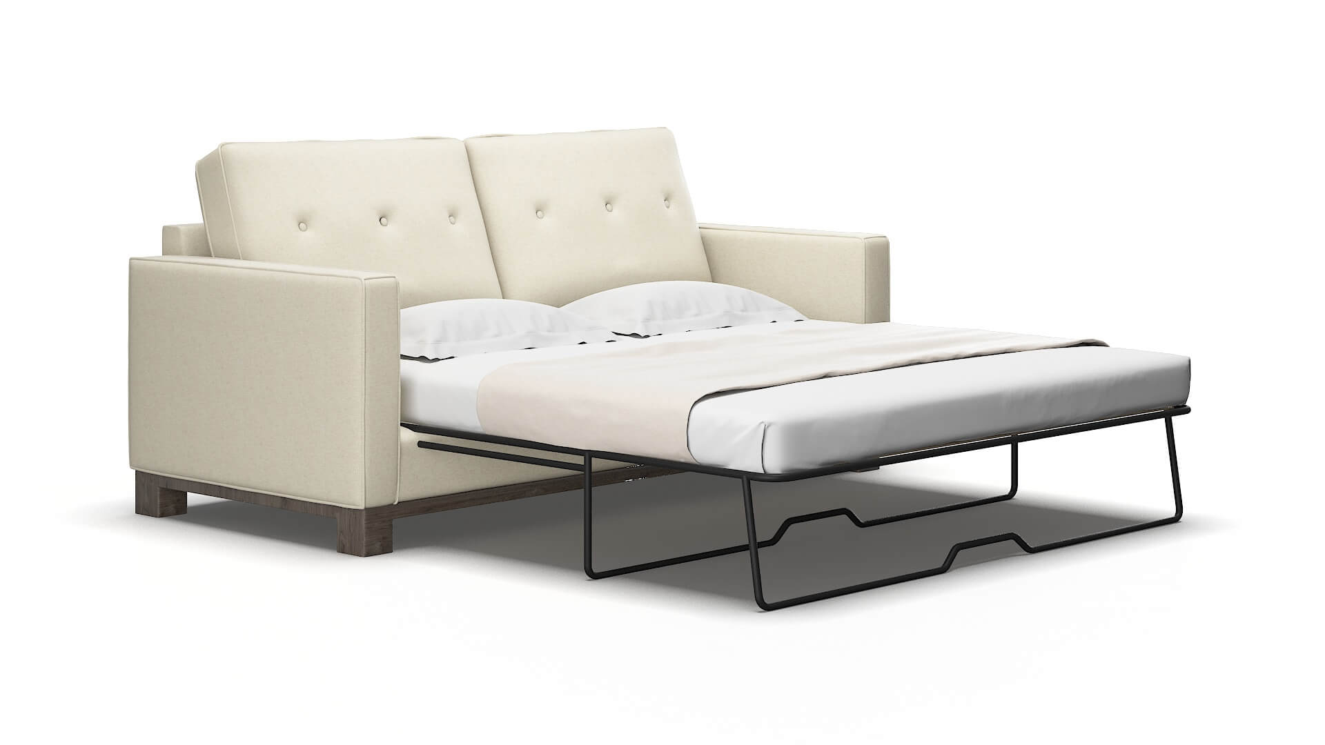 Syros Phoenix ivory Sofa sleeper Espresso Legs  2