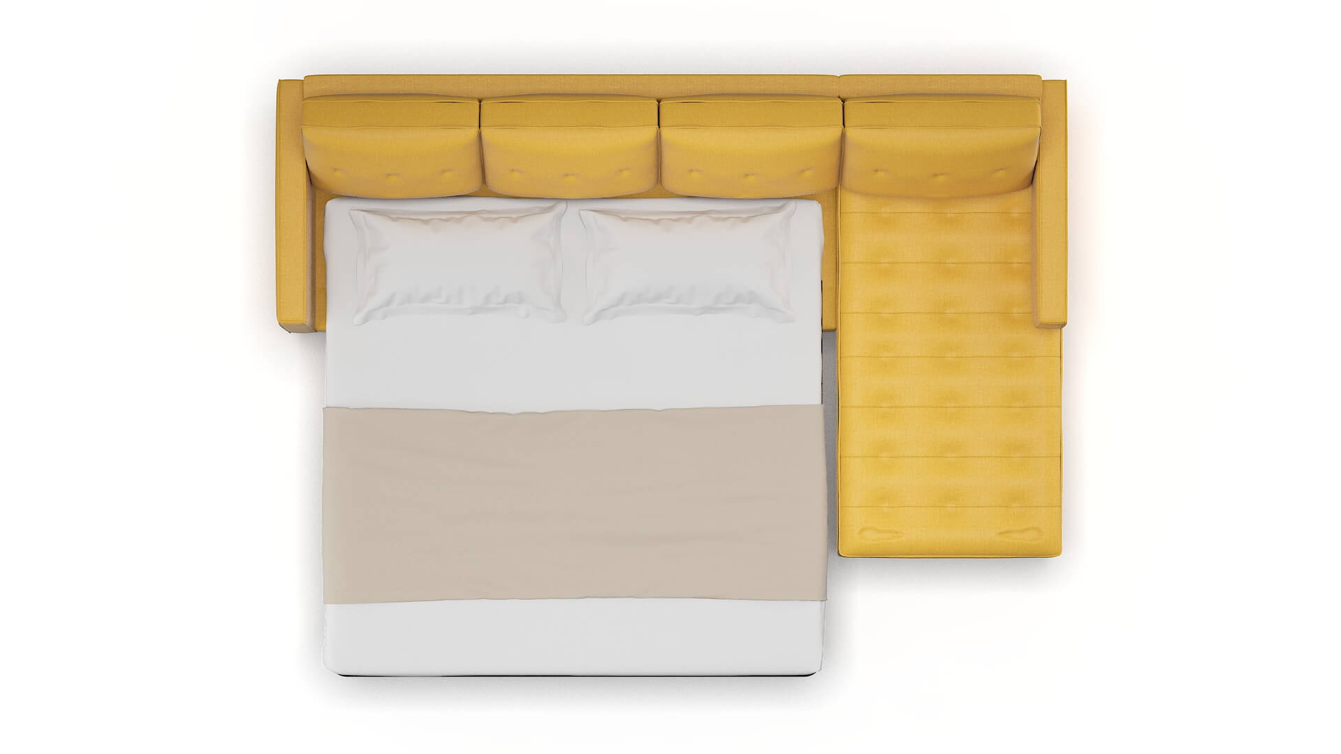 Syros Portland Dijon Panel Sleeper Espresso legs 3