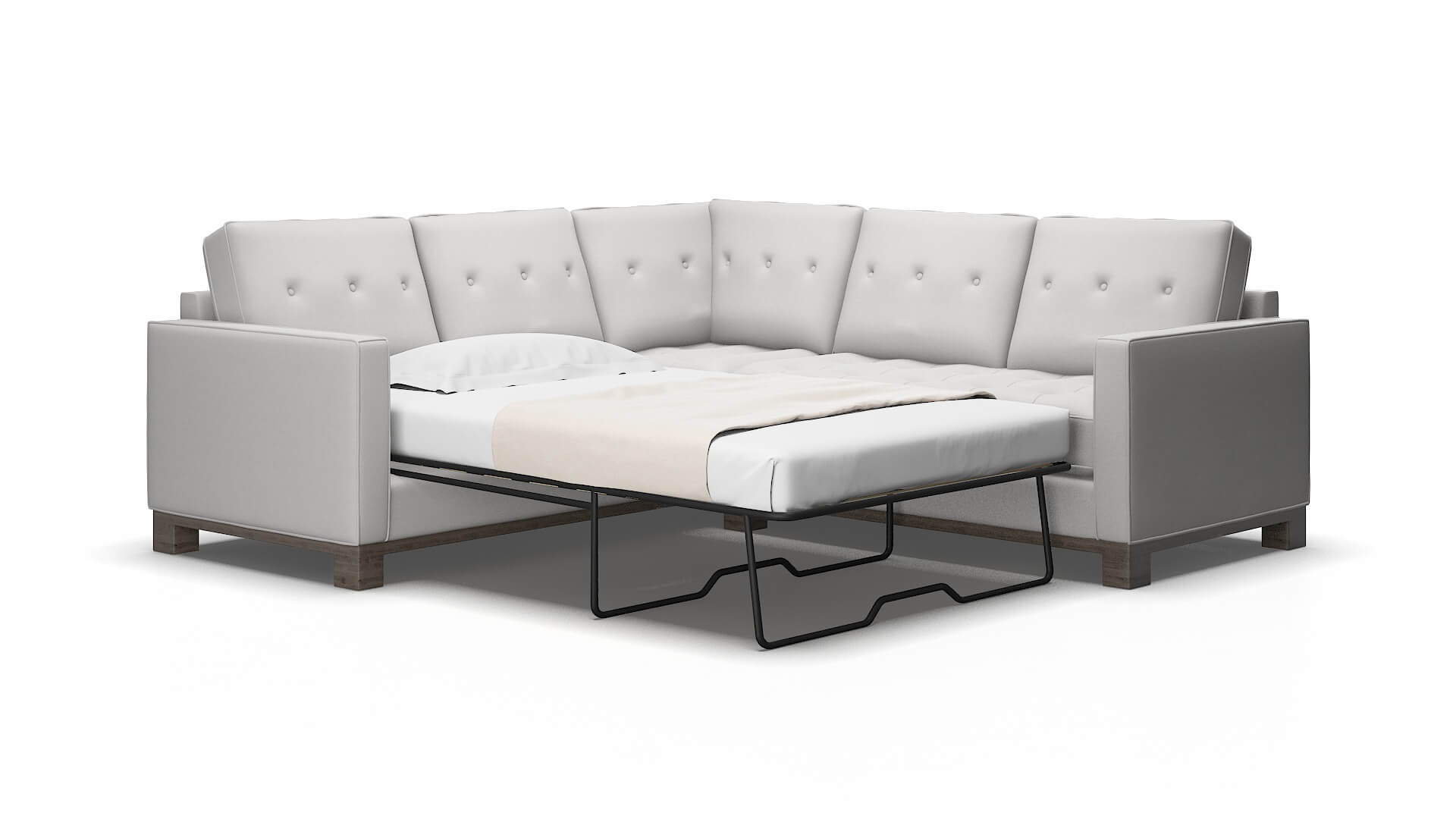 Syros Prisma steam Sectional sleeper Espresso Legs  2