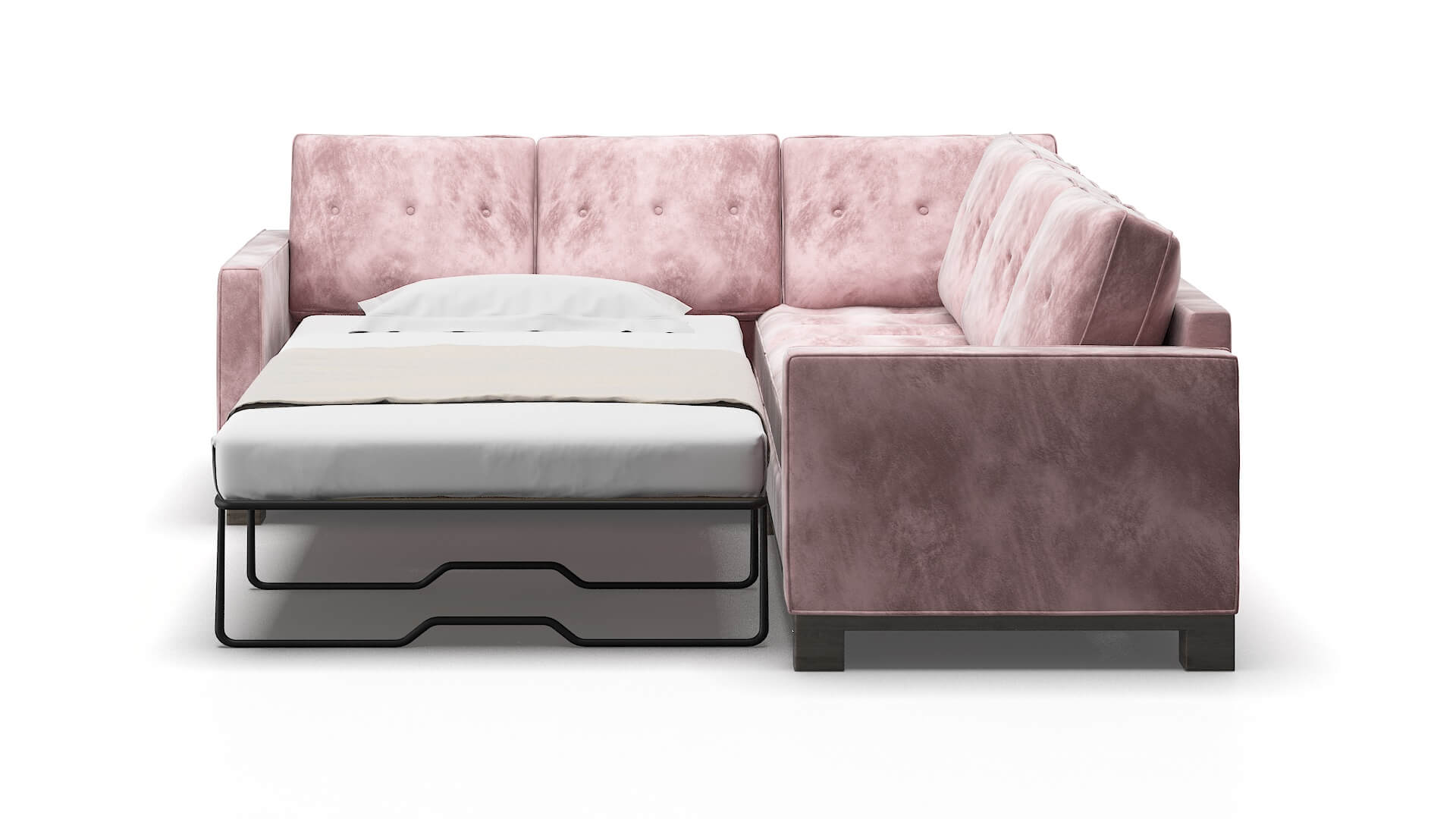 Syros Quartz 705 Sectional Sleeper Espresso legs 1