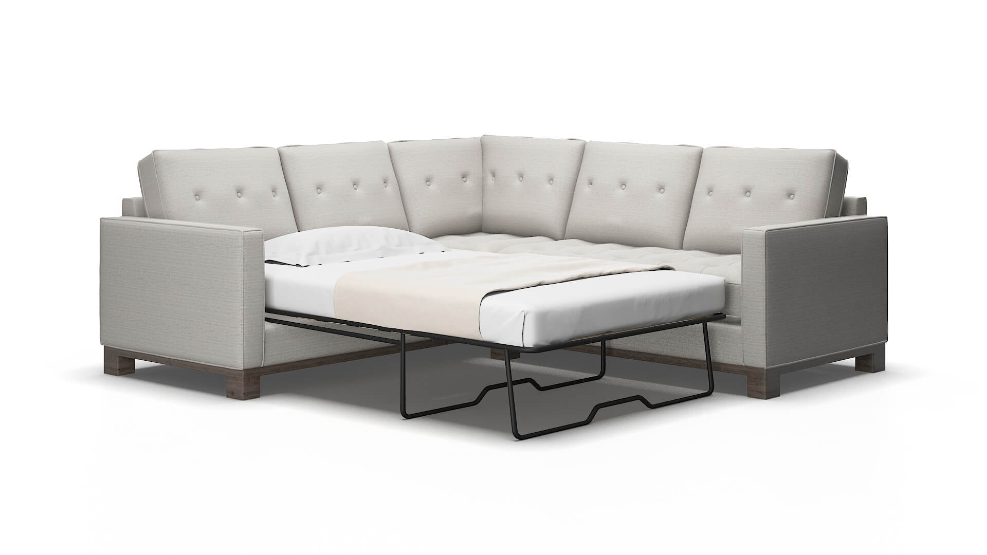 Syros Redondo stone Sectional sleeper Espresso Legs  2