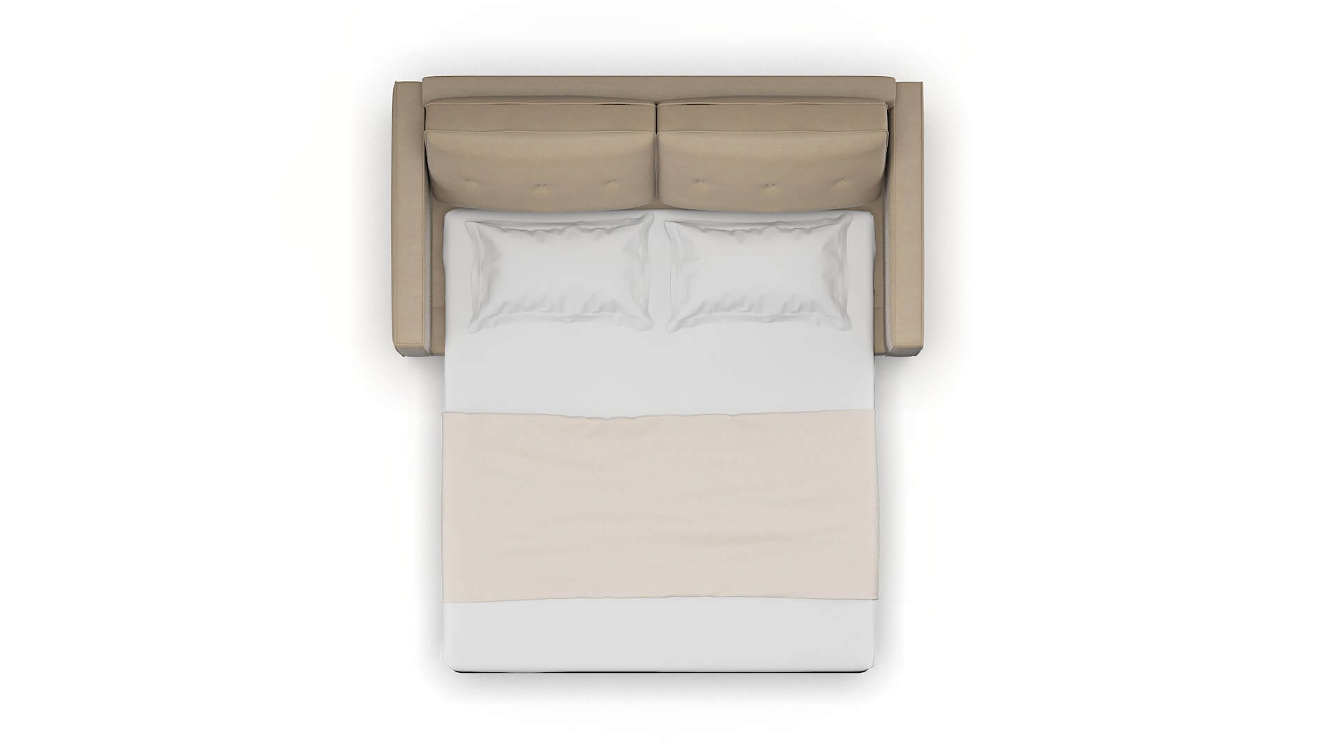 Syros Rocket Cappuccino Sofa Sleeper Espresso legs 3