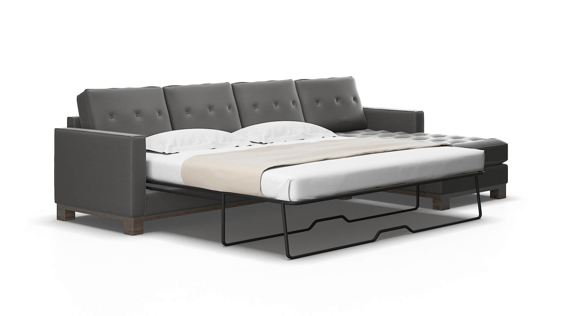 Syros Rocket charcoal Panel sleeper Espresso Legs  2