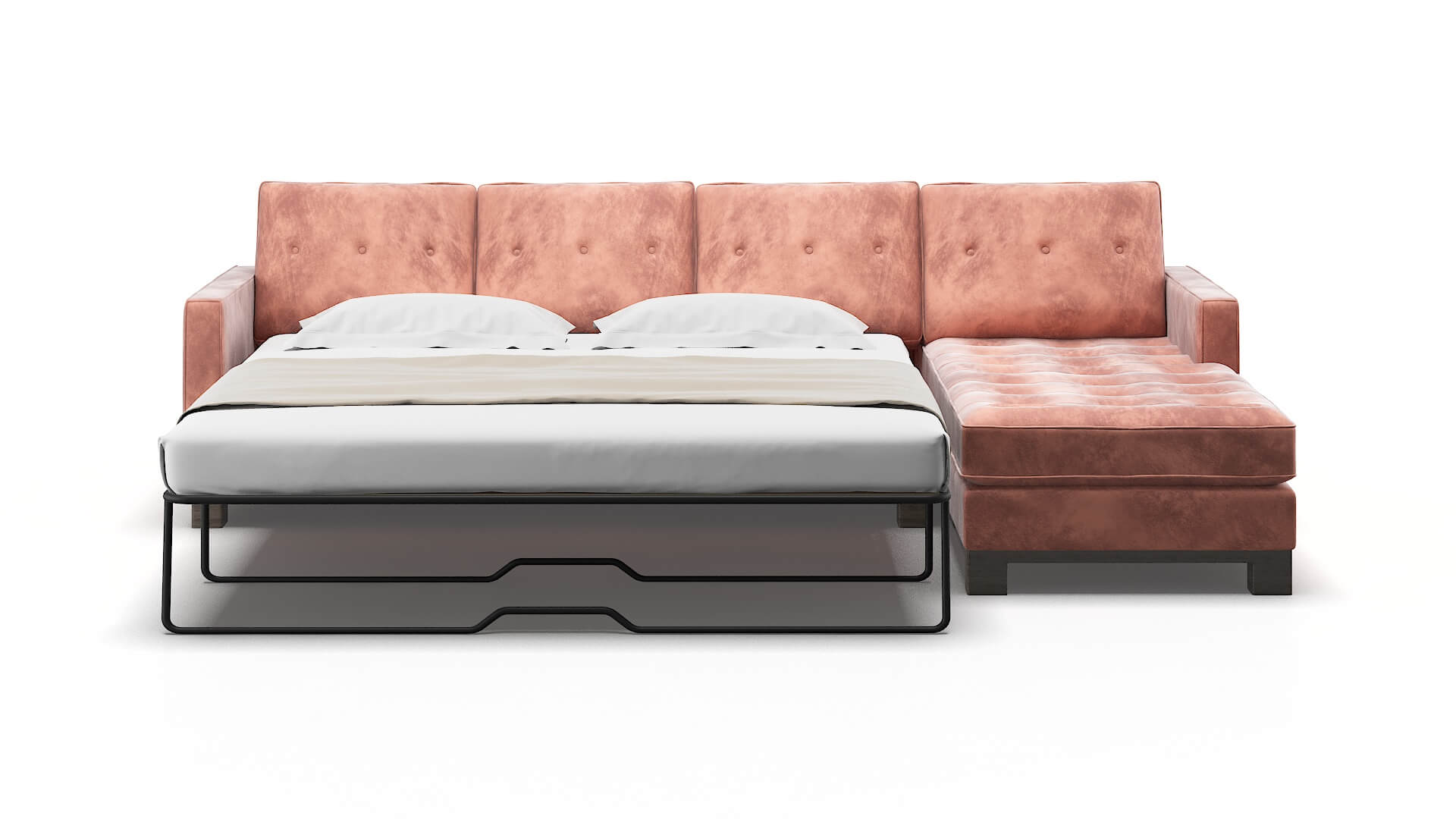 Syros Royale Blush Panel Sleeper Espresso legs 1