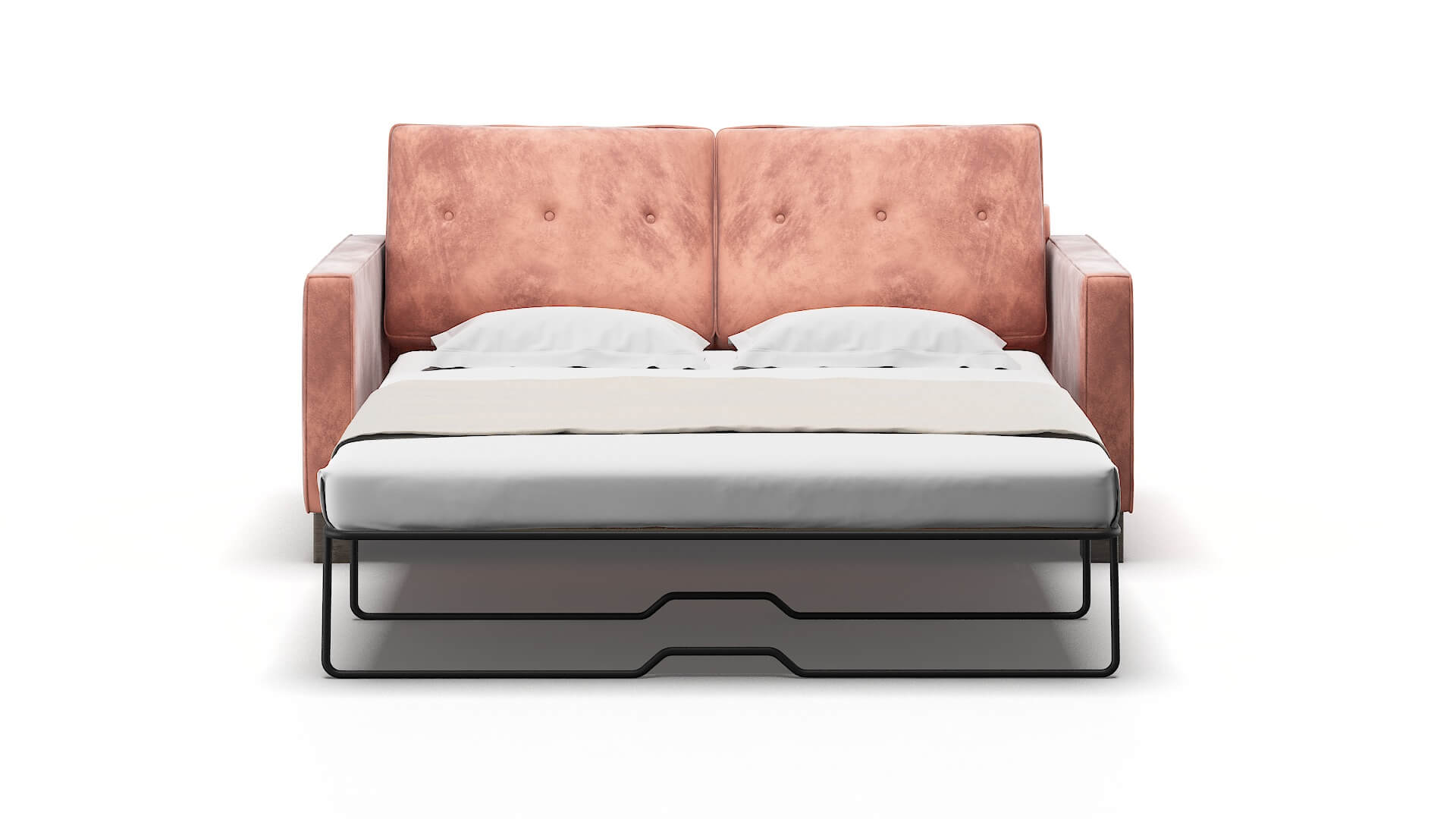 Syros Royale Blush Sofa Sleeper Espresso legs 1