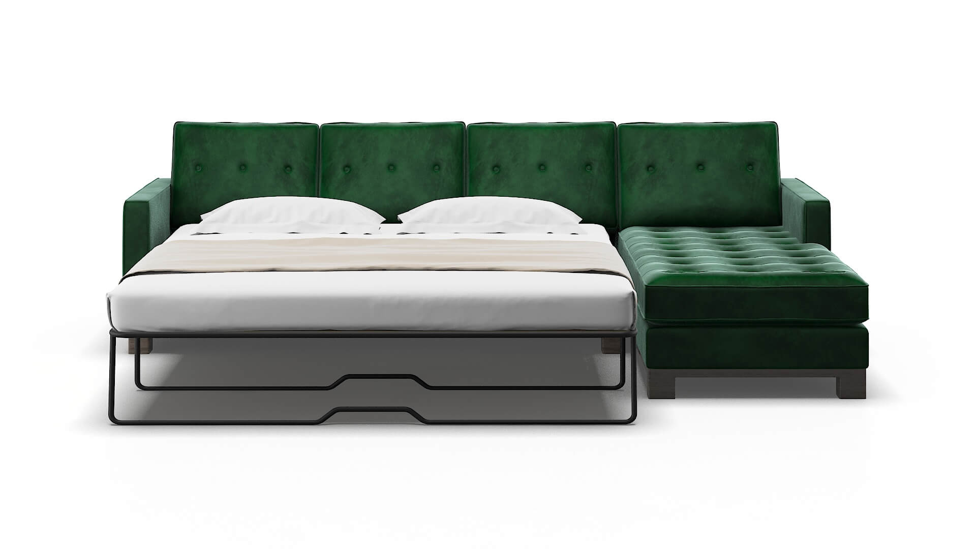 Syros Royale Evergreen Panel Sleeper Espresso legs 1