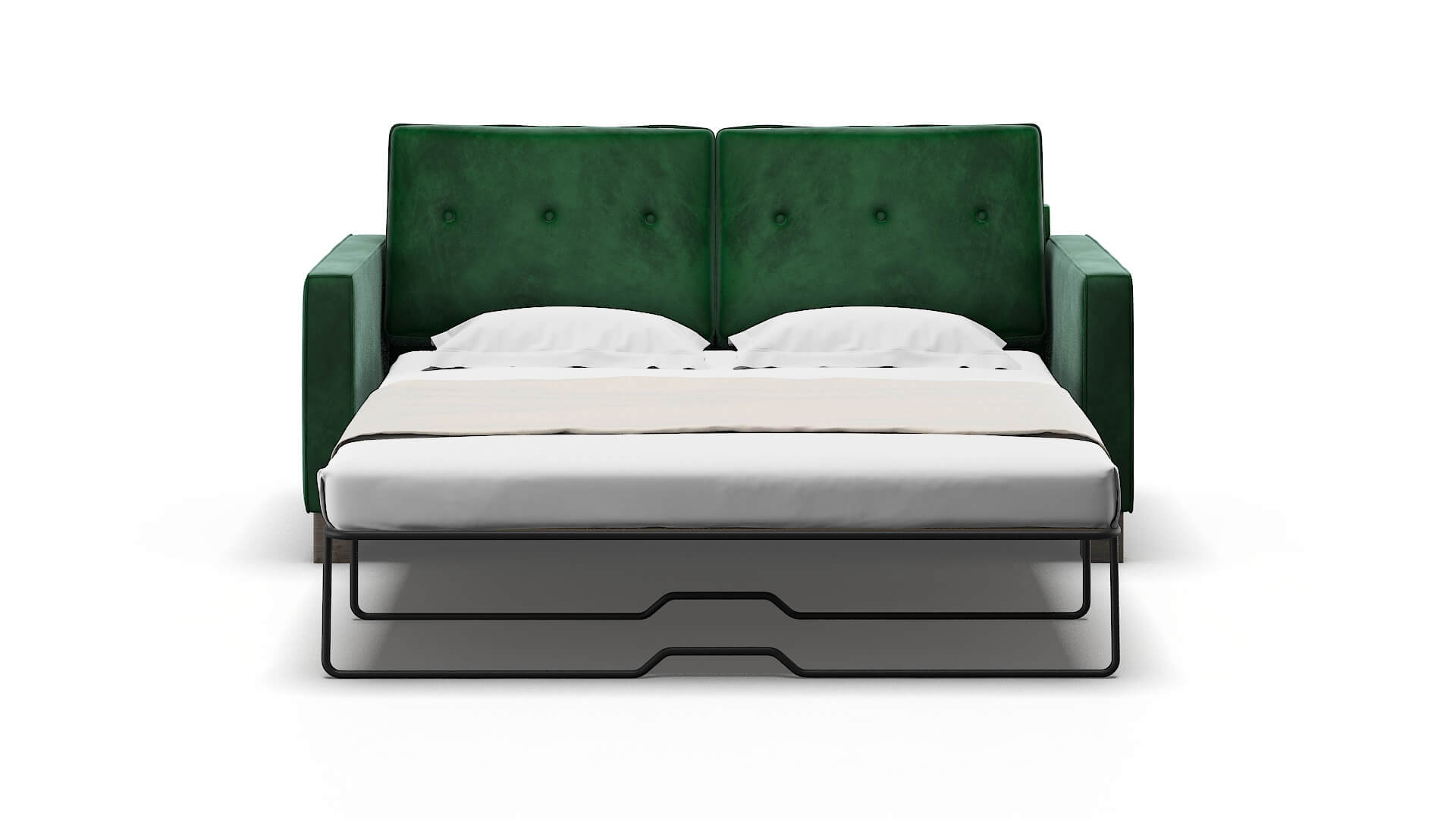 Syros Royale Evergreen Sofa Sleeper Espresso legs 1