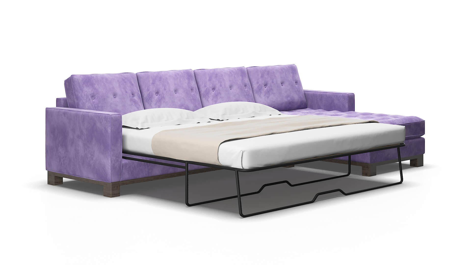 Syros Royale lavender Panel sleeper Espresso Legs  2