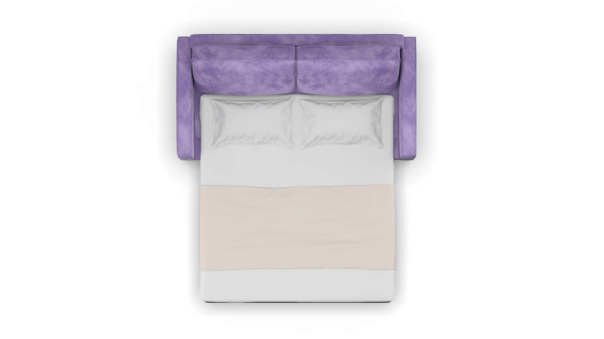 Syros Royale Lavender Sofa Sleeper Espresso legs 3