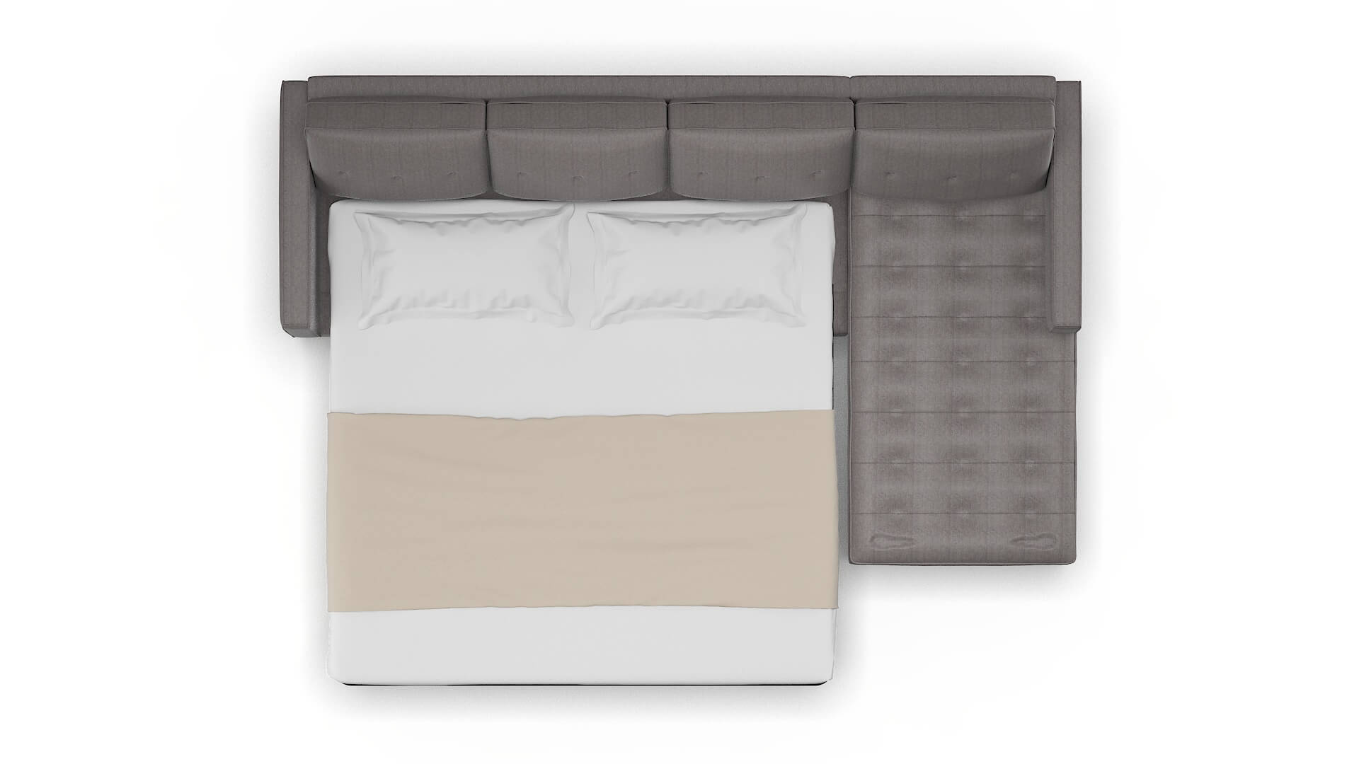 Syros Sasha Granite Panel Sleeper Espresso legs 3