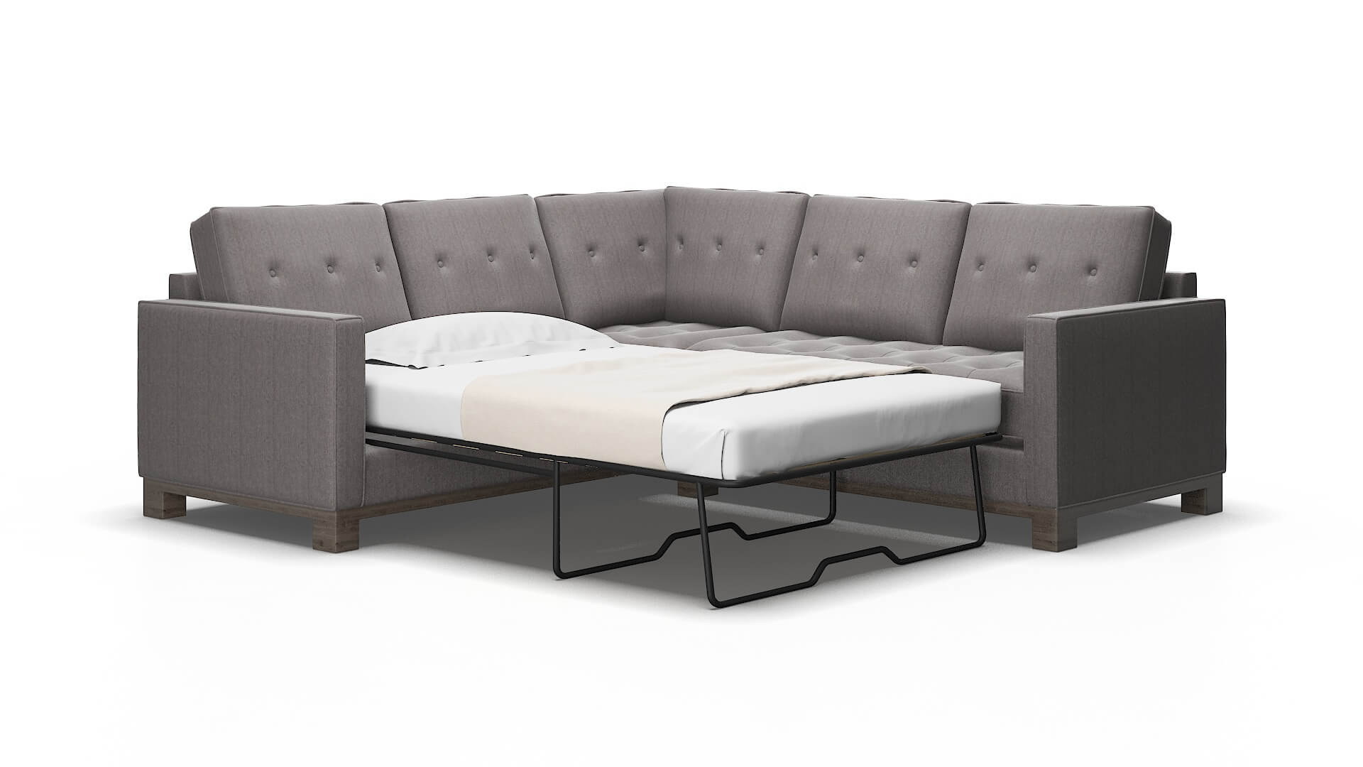 Syros Sasha granite Sectional sleeper Espresso Legs  2