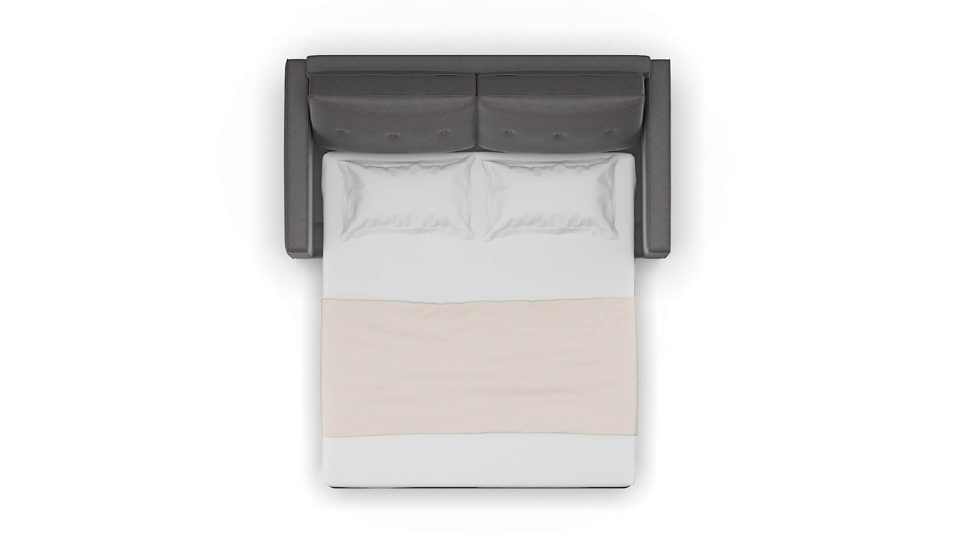 Syros Sasha Grey Sofa Sleeper Espresso legs 3