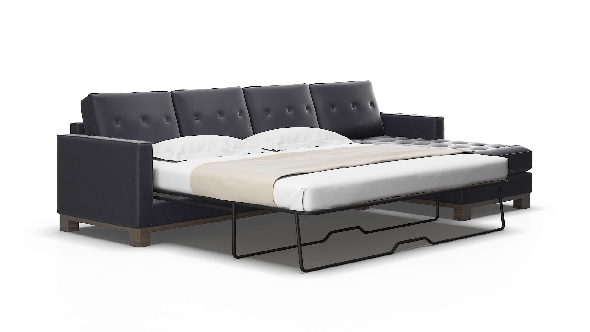 Syros Sasha navy Panel sleeper Espresso Legs  2