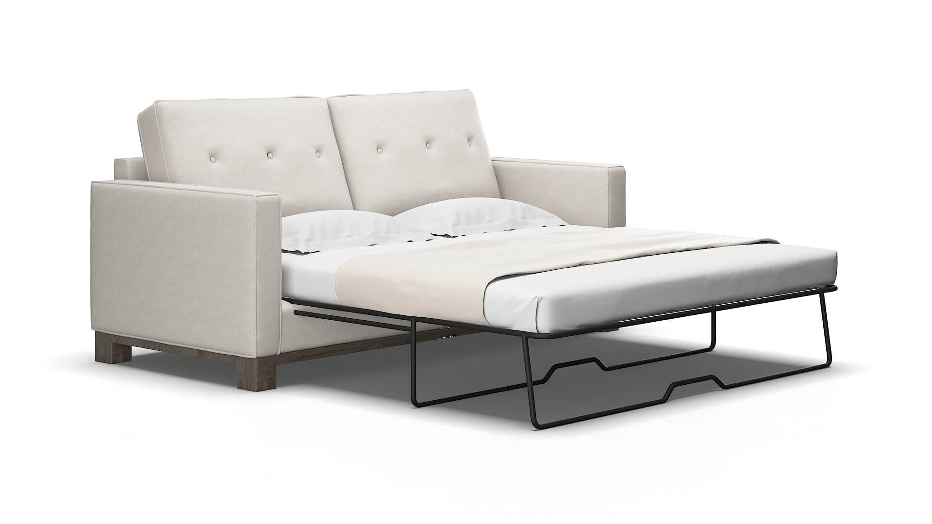 Syros Suave Dove Sofa Sleeper Espresso legs 2