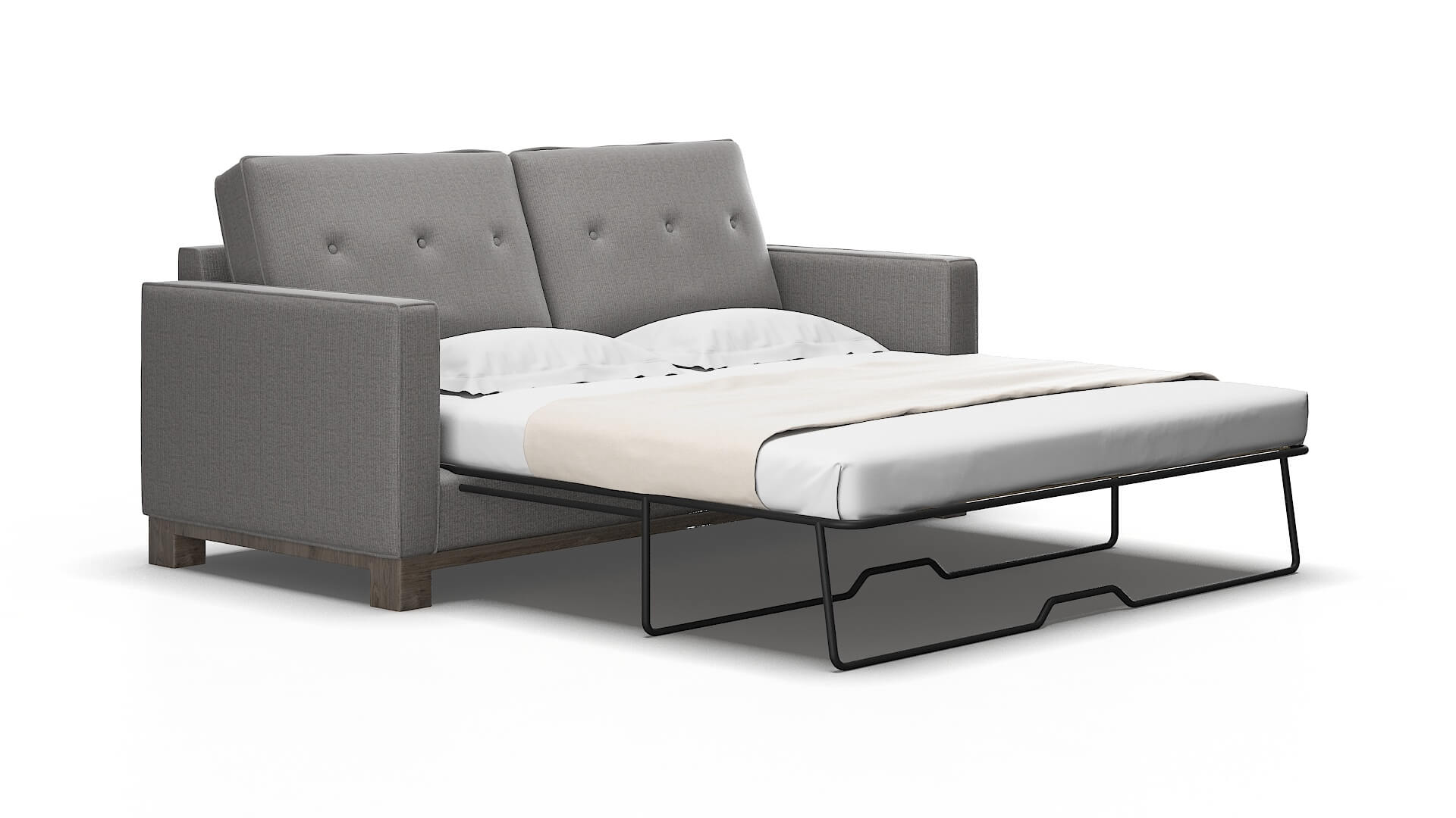 Syros Terrain Oatmeal Sofa Sleeper Espresso legs 2