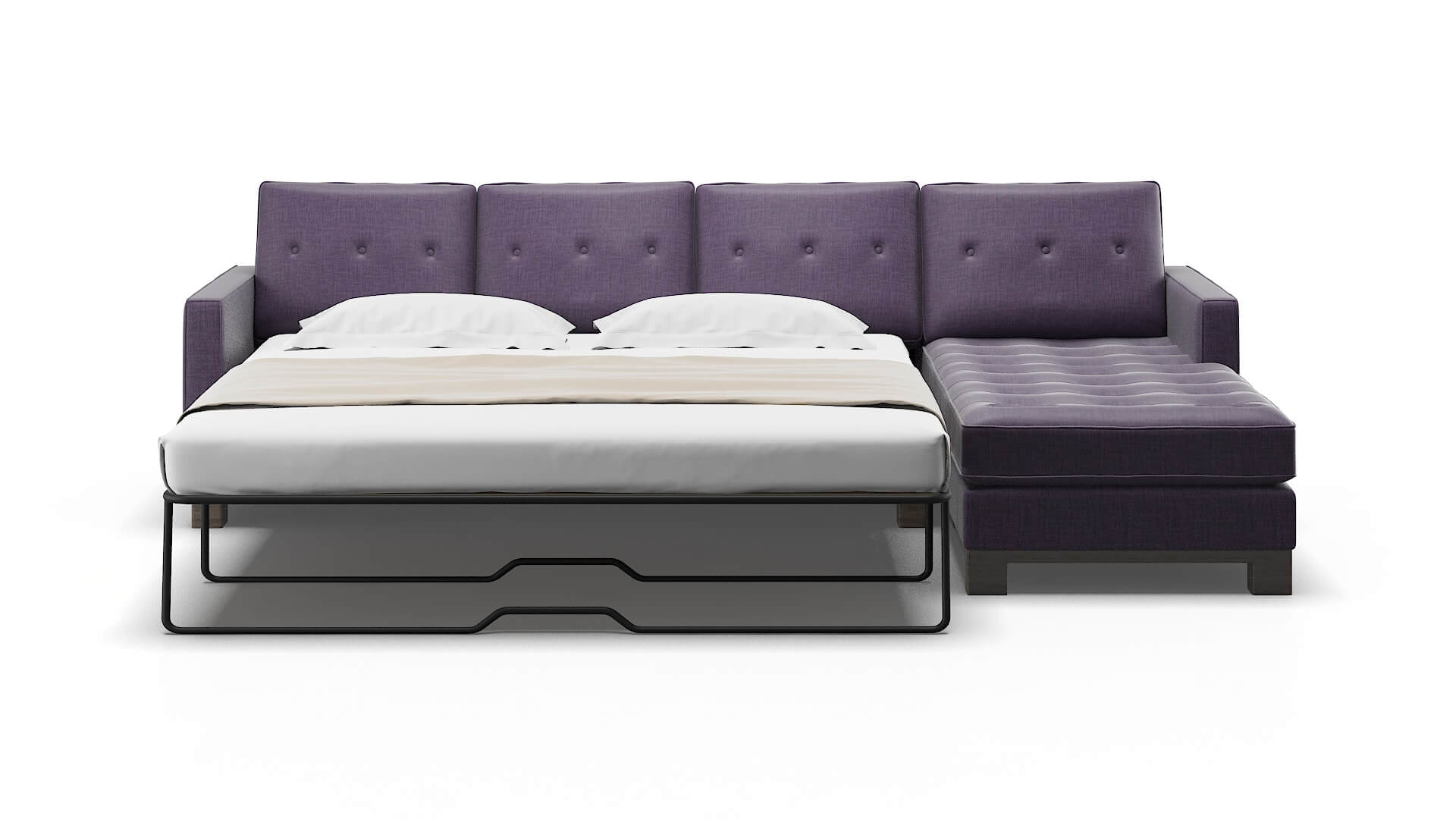 Syros Tess Blackberry Panel Sleeper Espresso legs 1