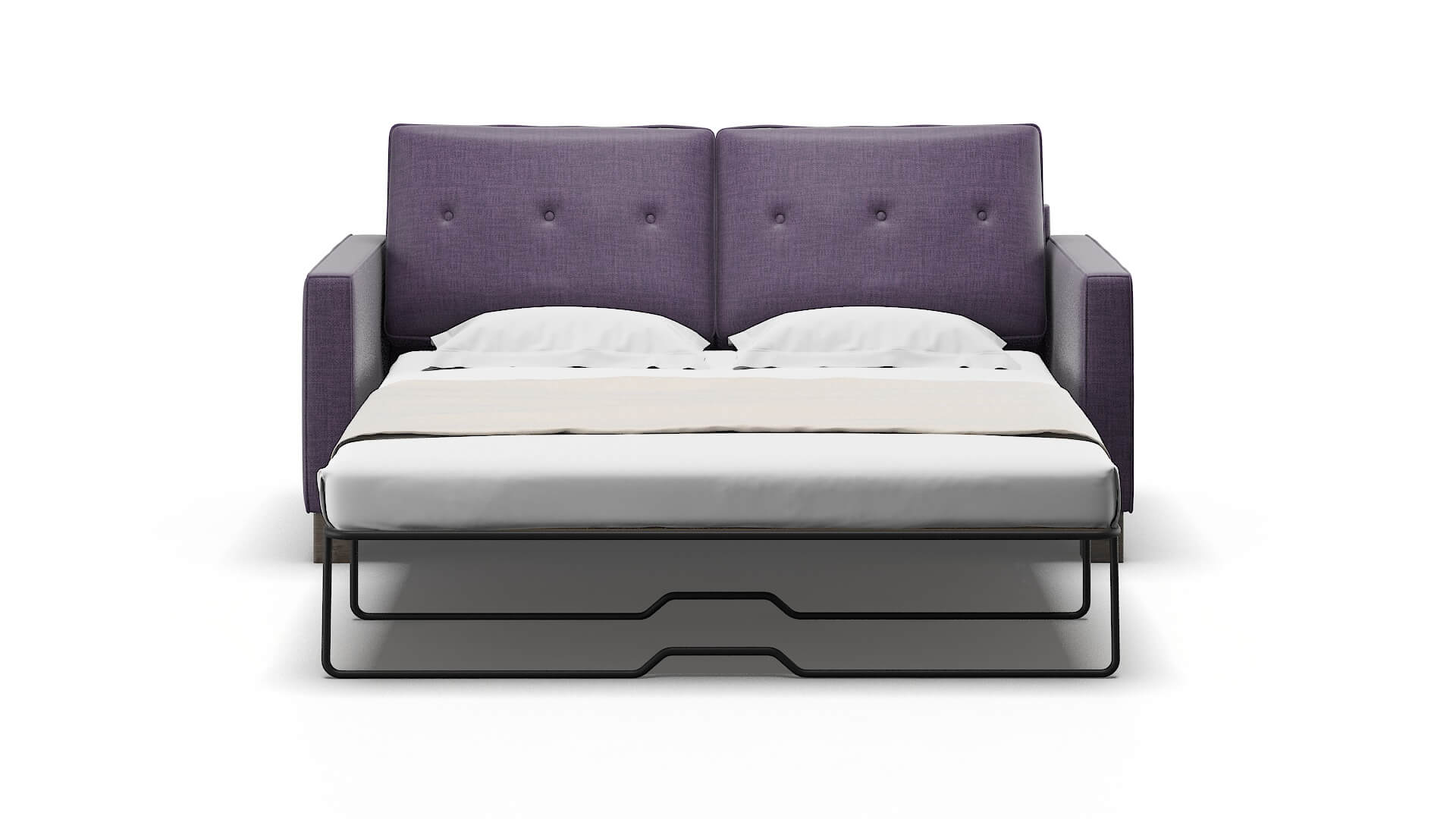 Syros Tess Blackberry Sofa Sleeper Espresso legs 1