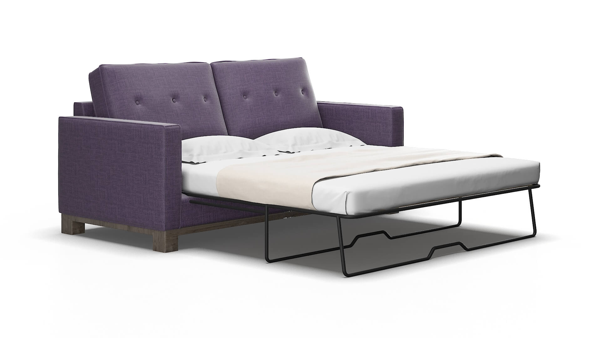 Syros Tess blackberry Sofa sleeper Espresso Legs  2