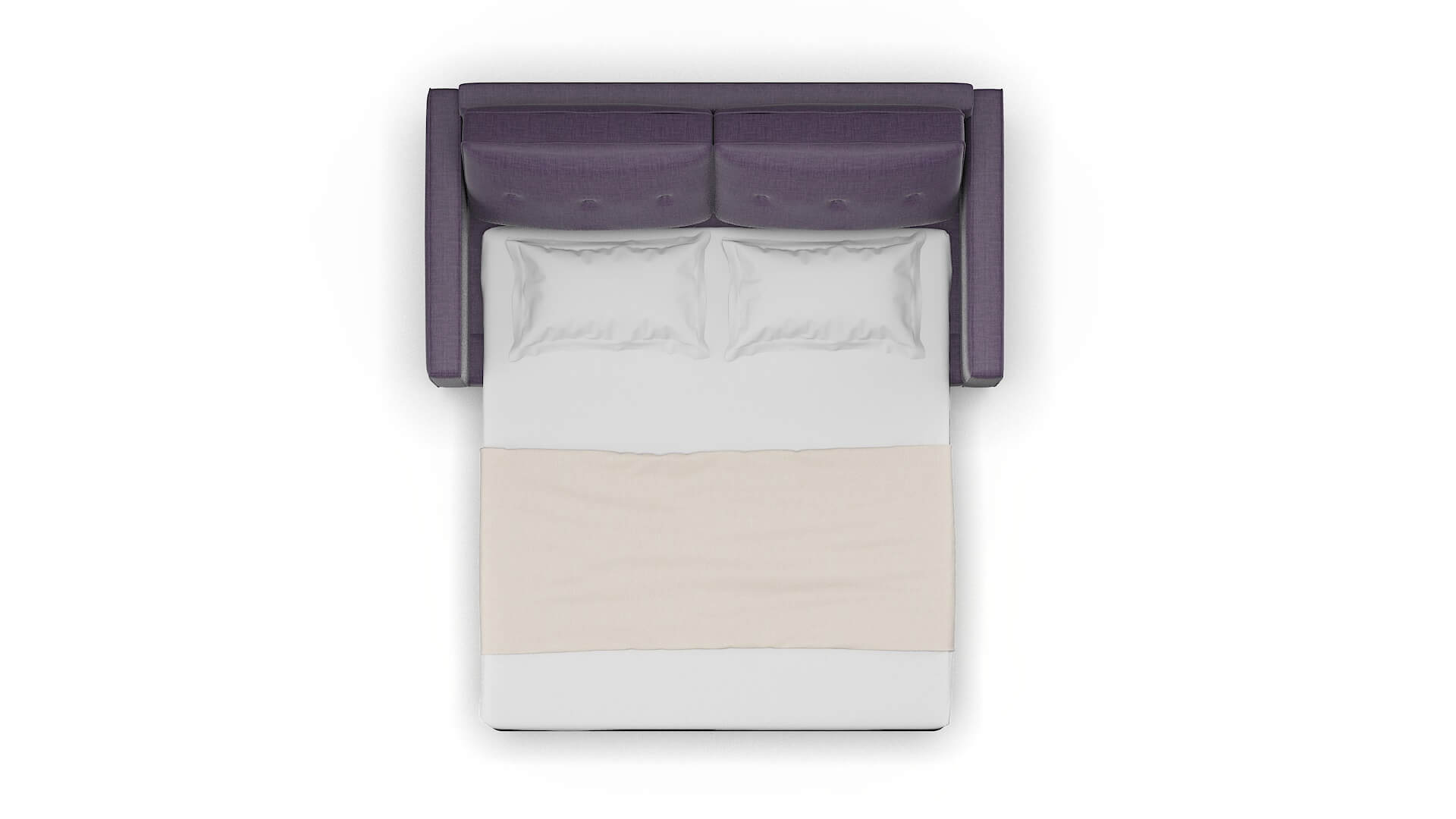 Syros Tess Blackberry Sofa Sleeper Espresso legs 3