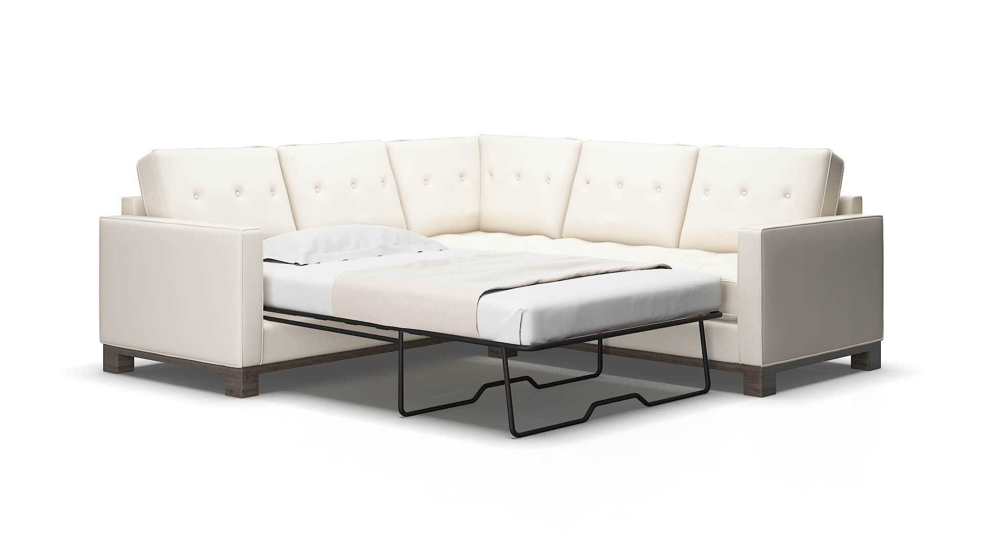 Syros Urban_d Snow Sectional Sleeper Espresso legs 2