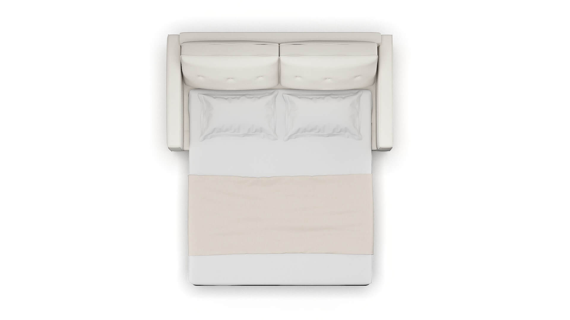 Syros Venice Eggshell Sofa Sleeper Espresso legs 3