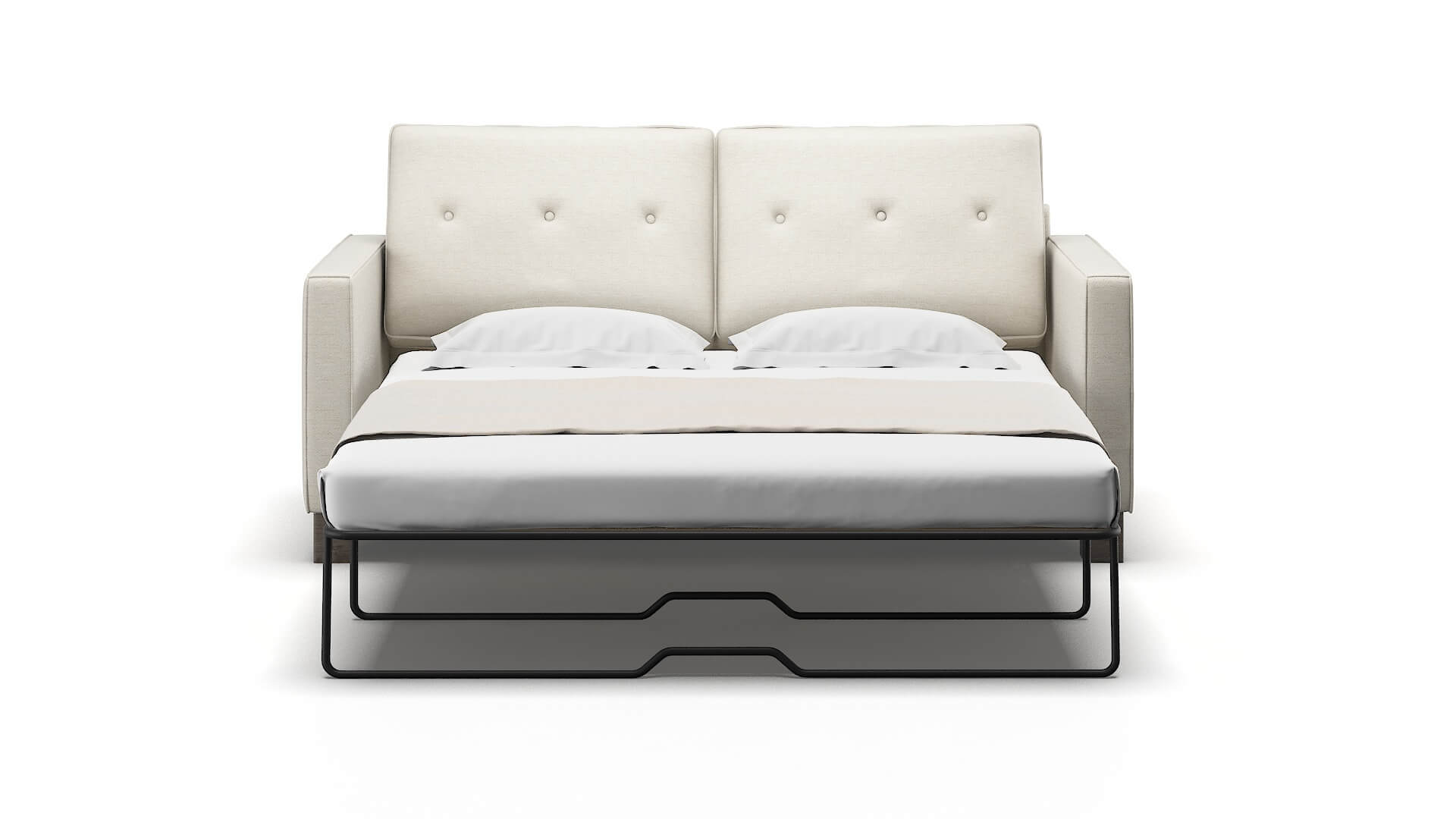 Syros Venus Cream Sofa Sleeper Espresso legs 1
