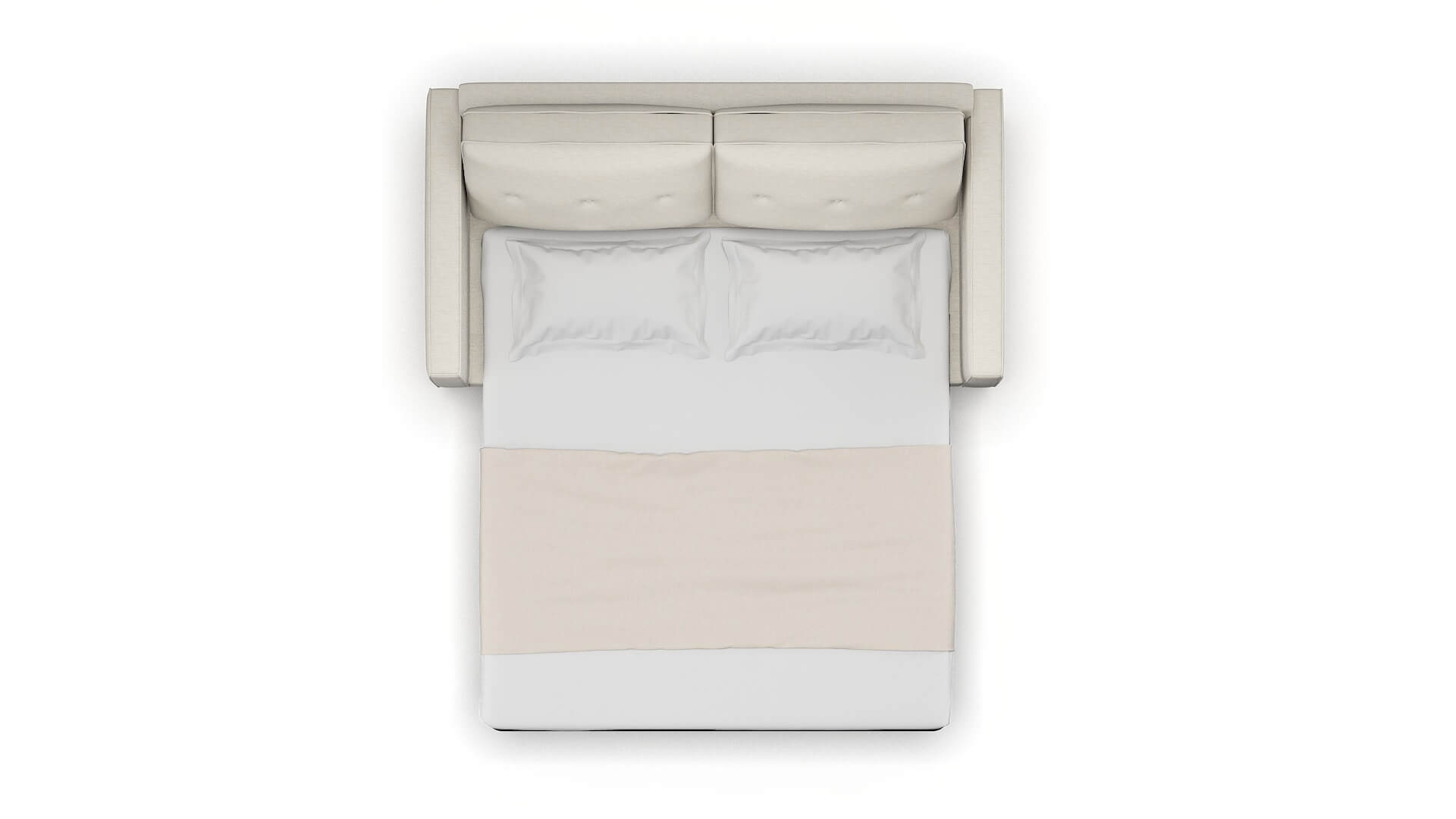 Syros Venus Cream Sofa Sleeper Espresso legs 3