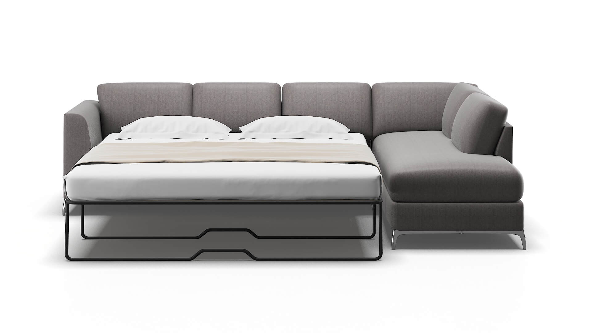 Toronto Atlas_plz Silver Panel Sleeper Espresso legs 1