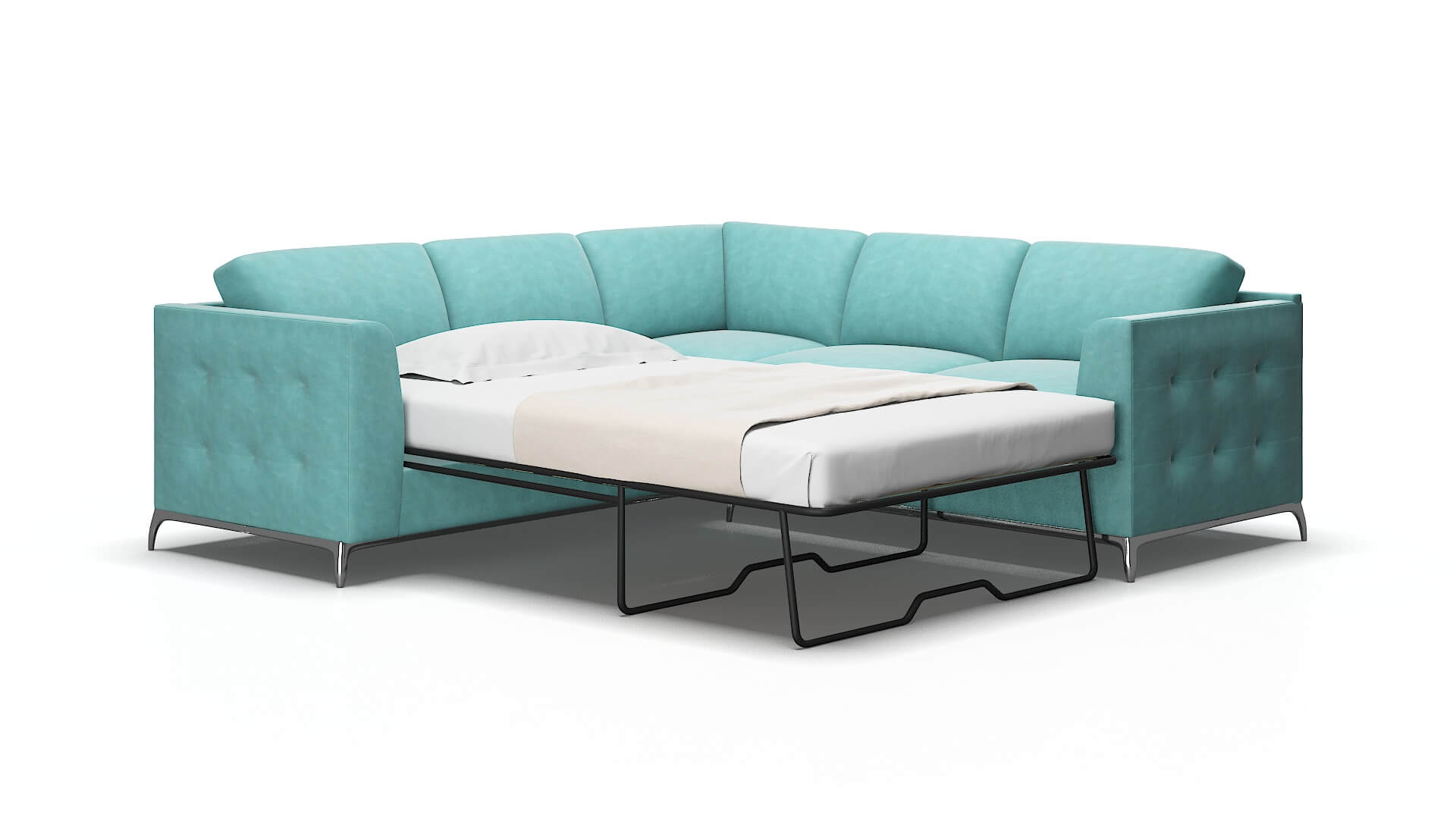 Toronto Avalon_hp Aqua Sectional Sleeper Espresso legs 2