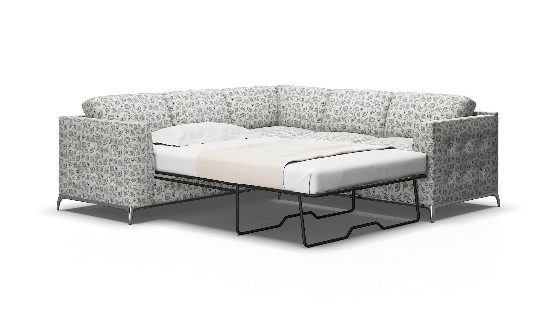 Toronto Avignon Sky Sectional Sleeper Espresso legs 2