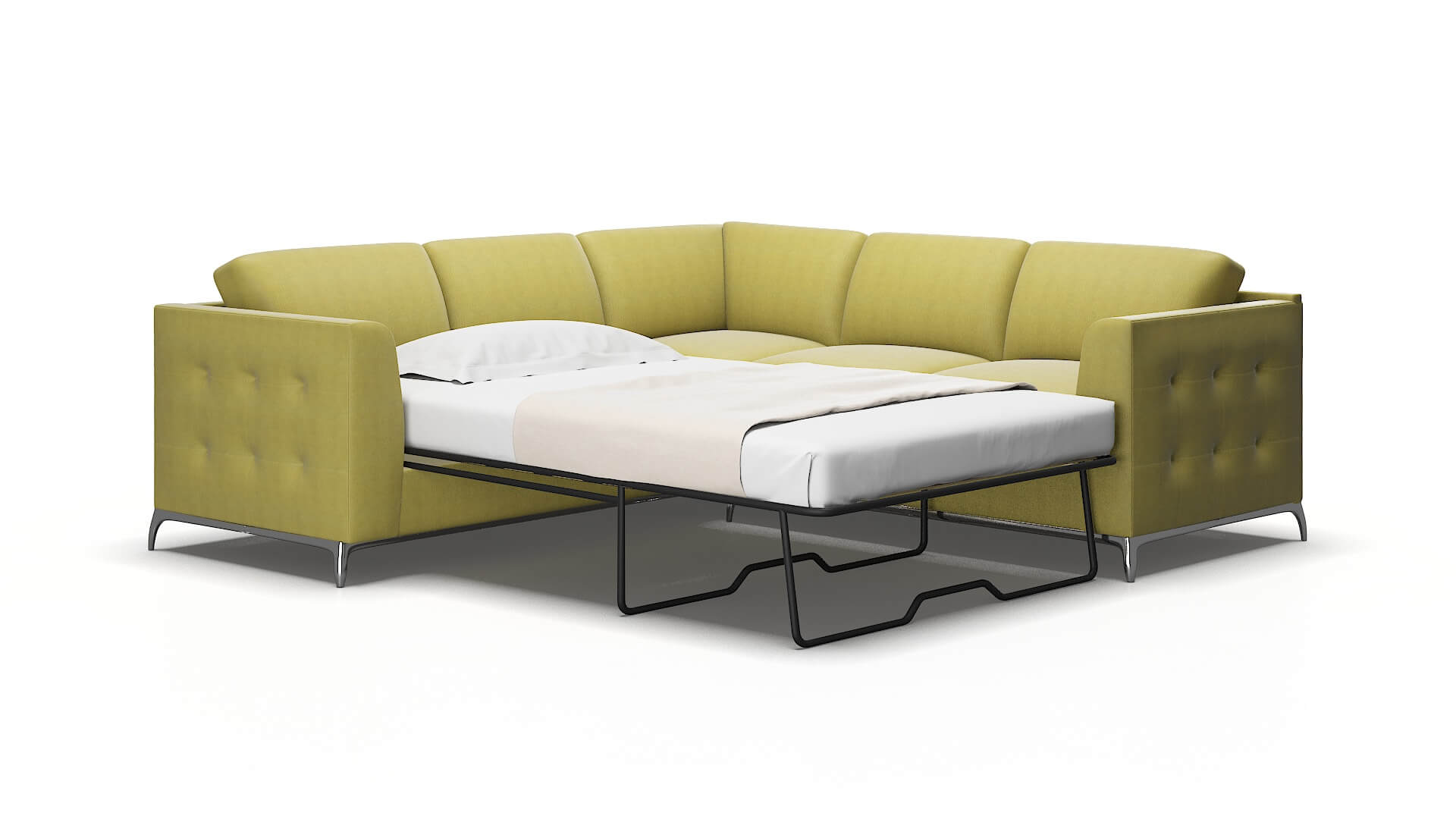 Toronto Bella Apple Sectional Sleeper Espresso legs 2