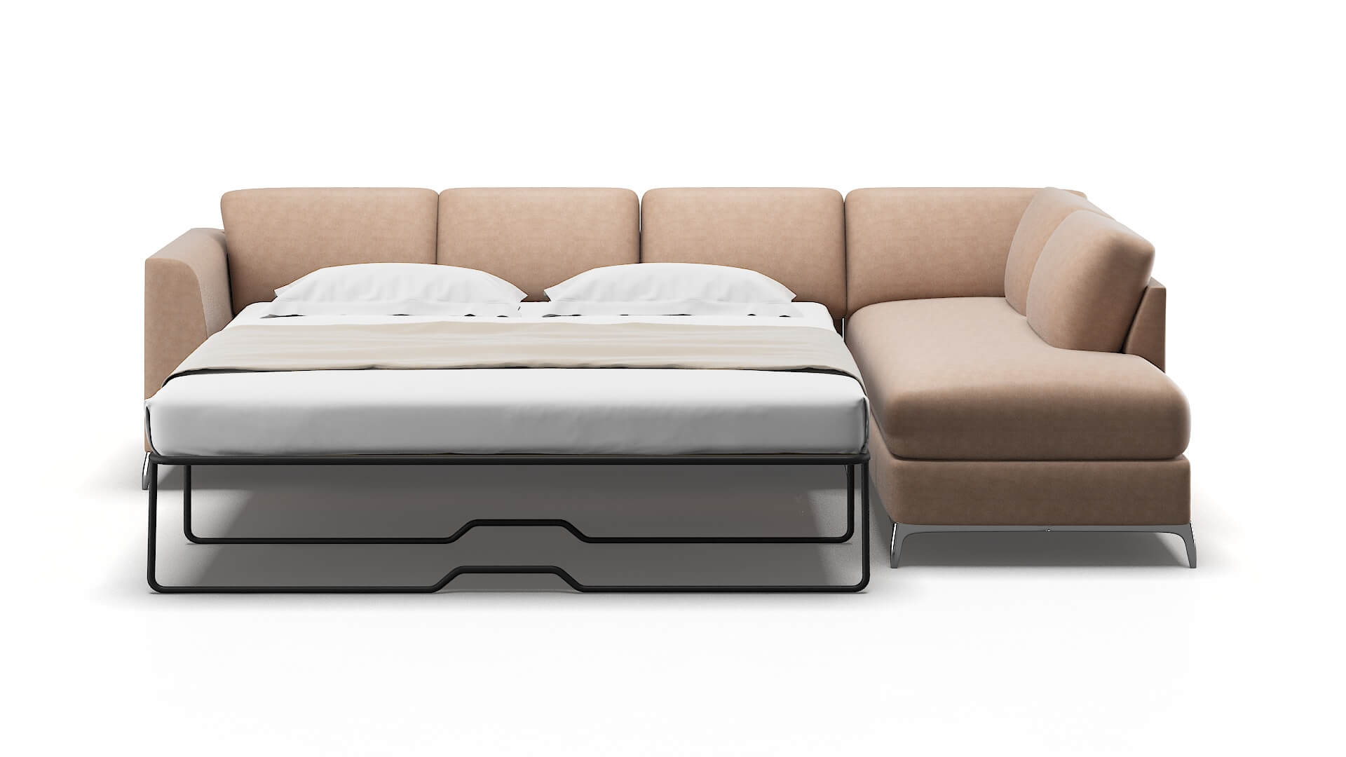 Toronto Bella Cocoa Panel Sleeper Espresso legs 1