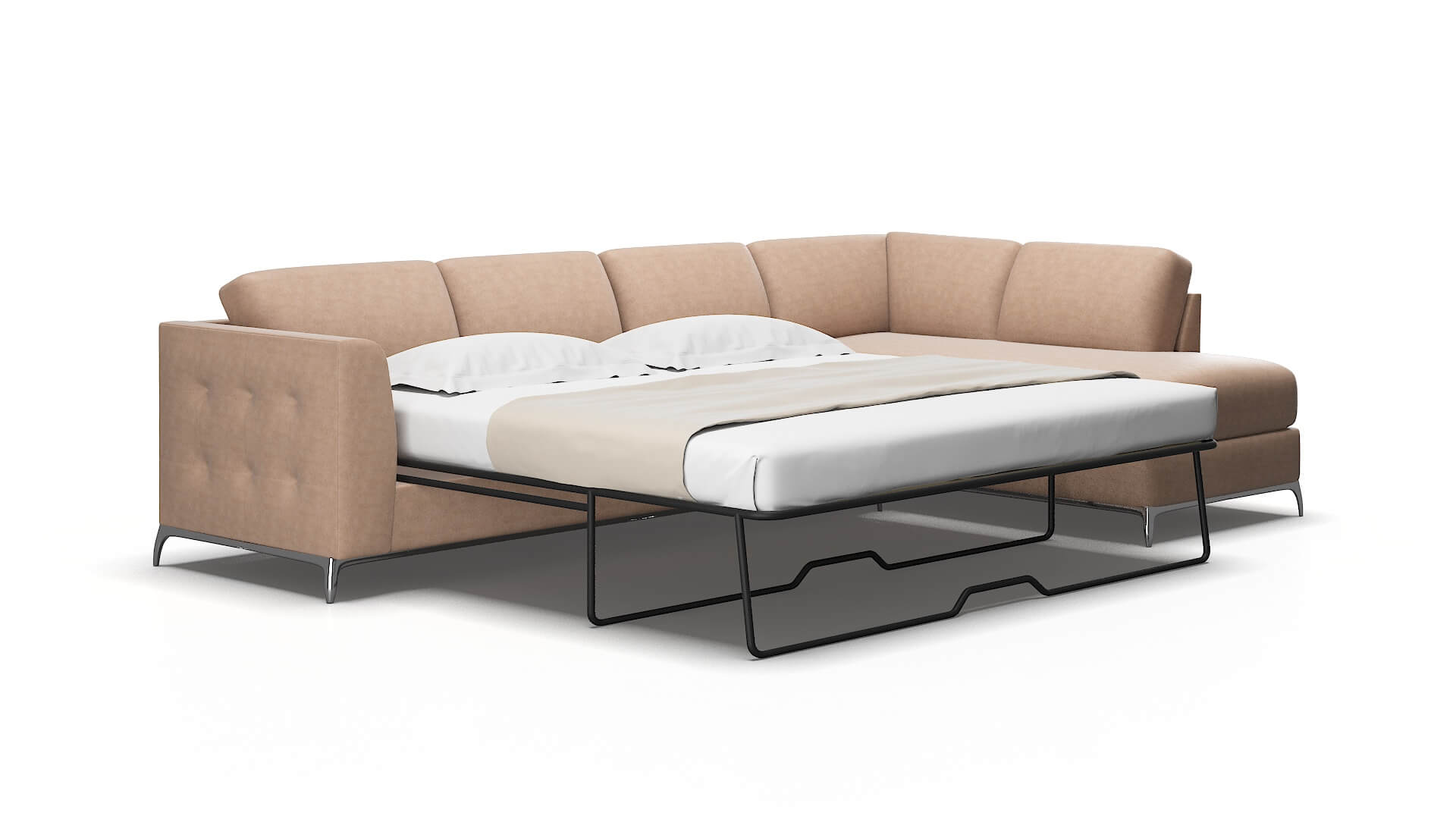 Toronto Bella Cocoa Panel Sleeper Espresso legs 2