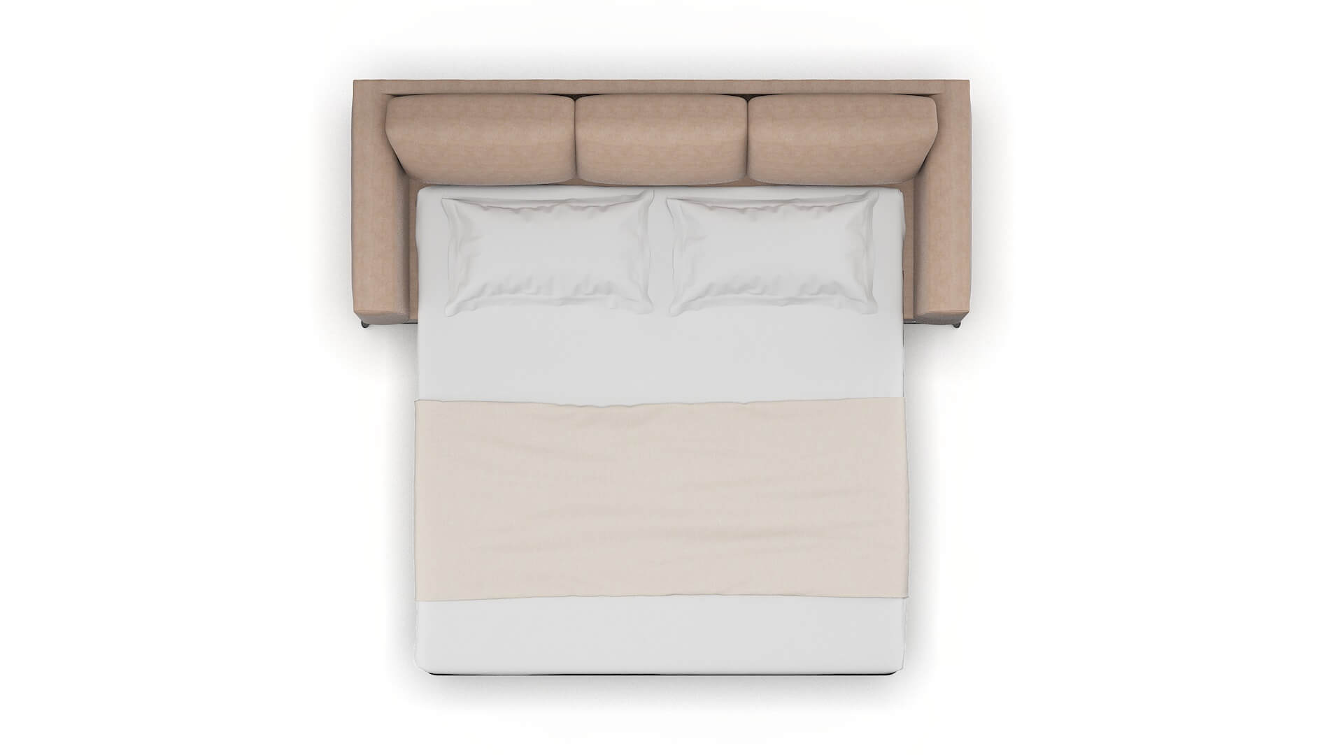 Toronto Bella Pewter Sofa Sleeper Espresso legs 3