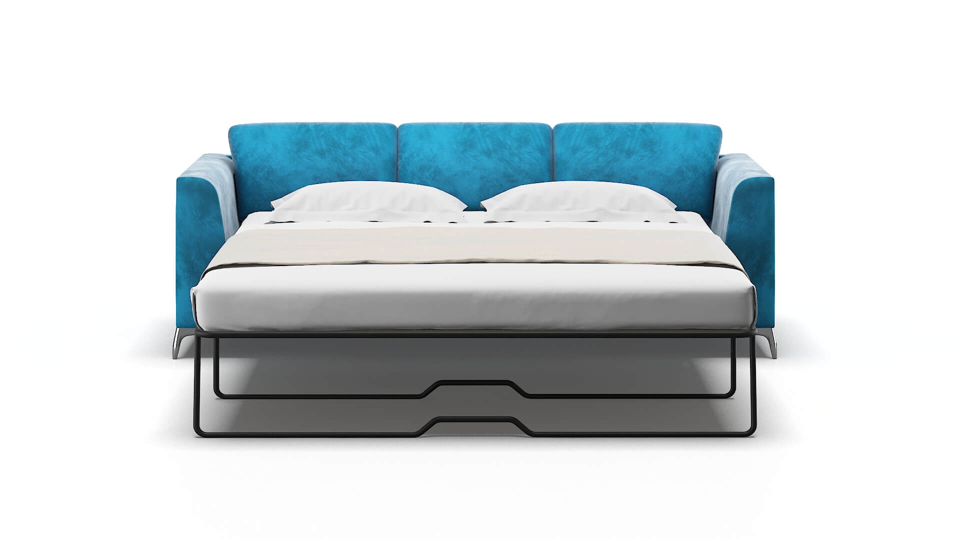 Toronto Buzz Teal Sofa Sleeper Espresso legs 1